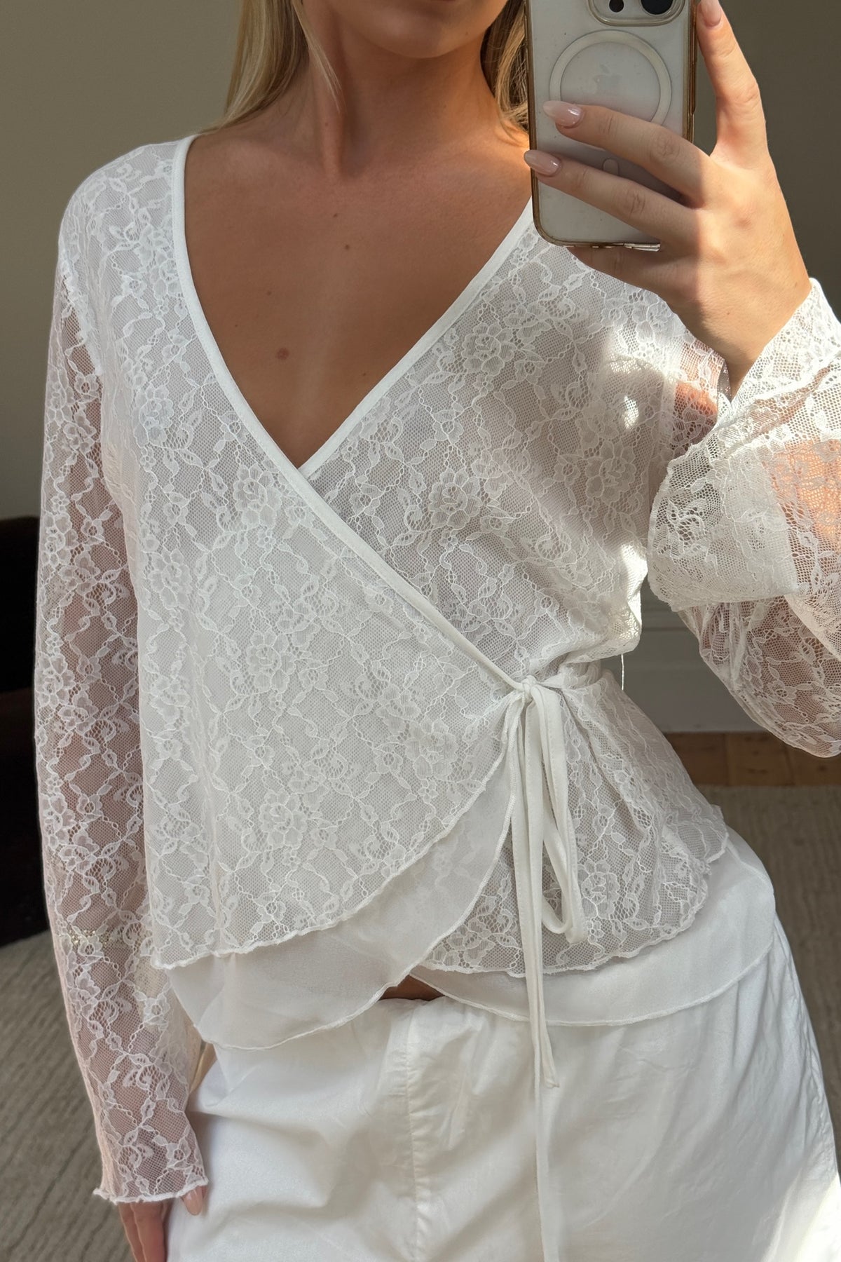 Tammie Lace Top White