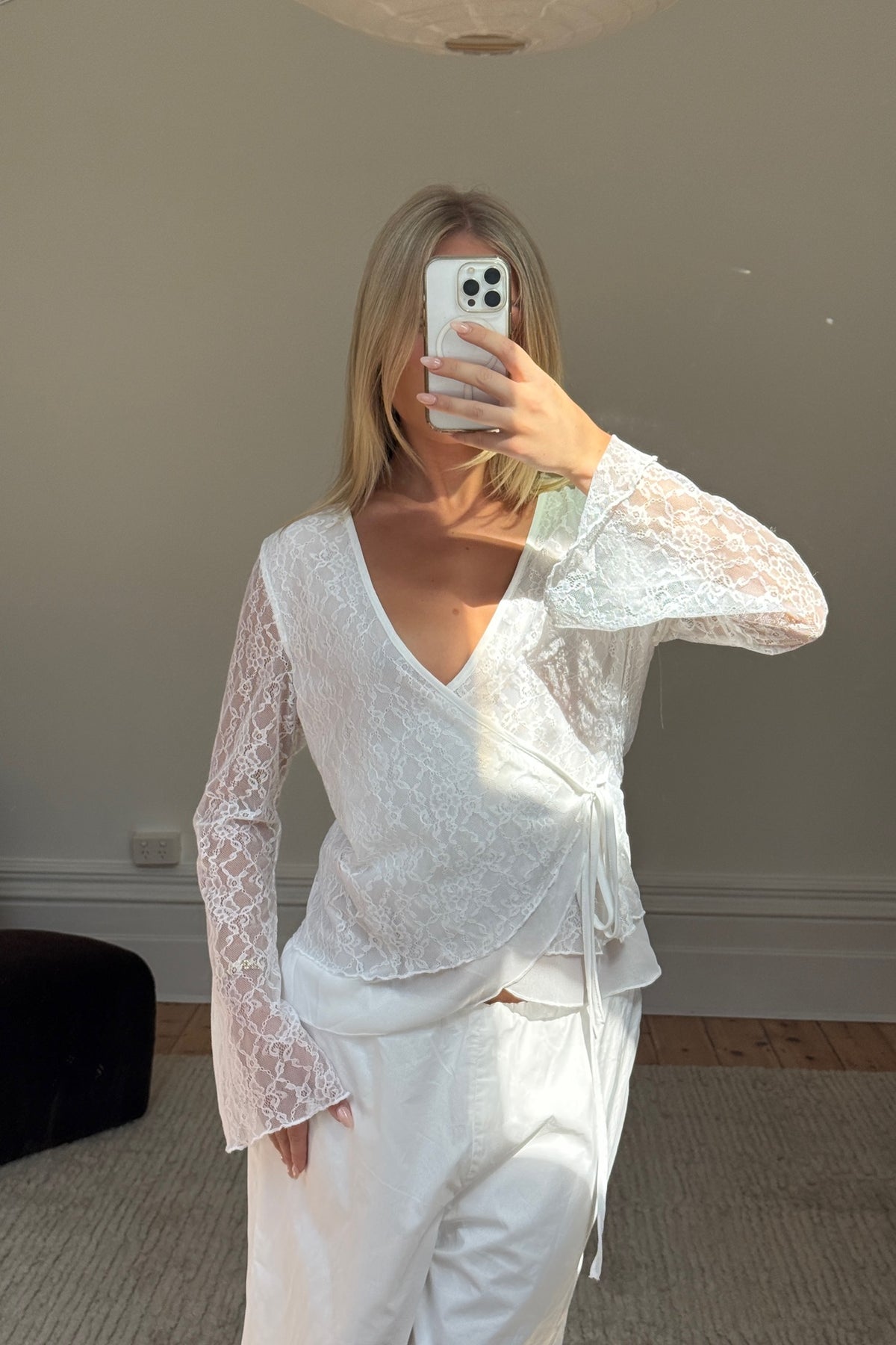 Tammie Lace Top White