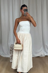 Zylie Midi Dress White/Cream