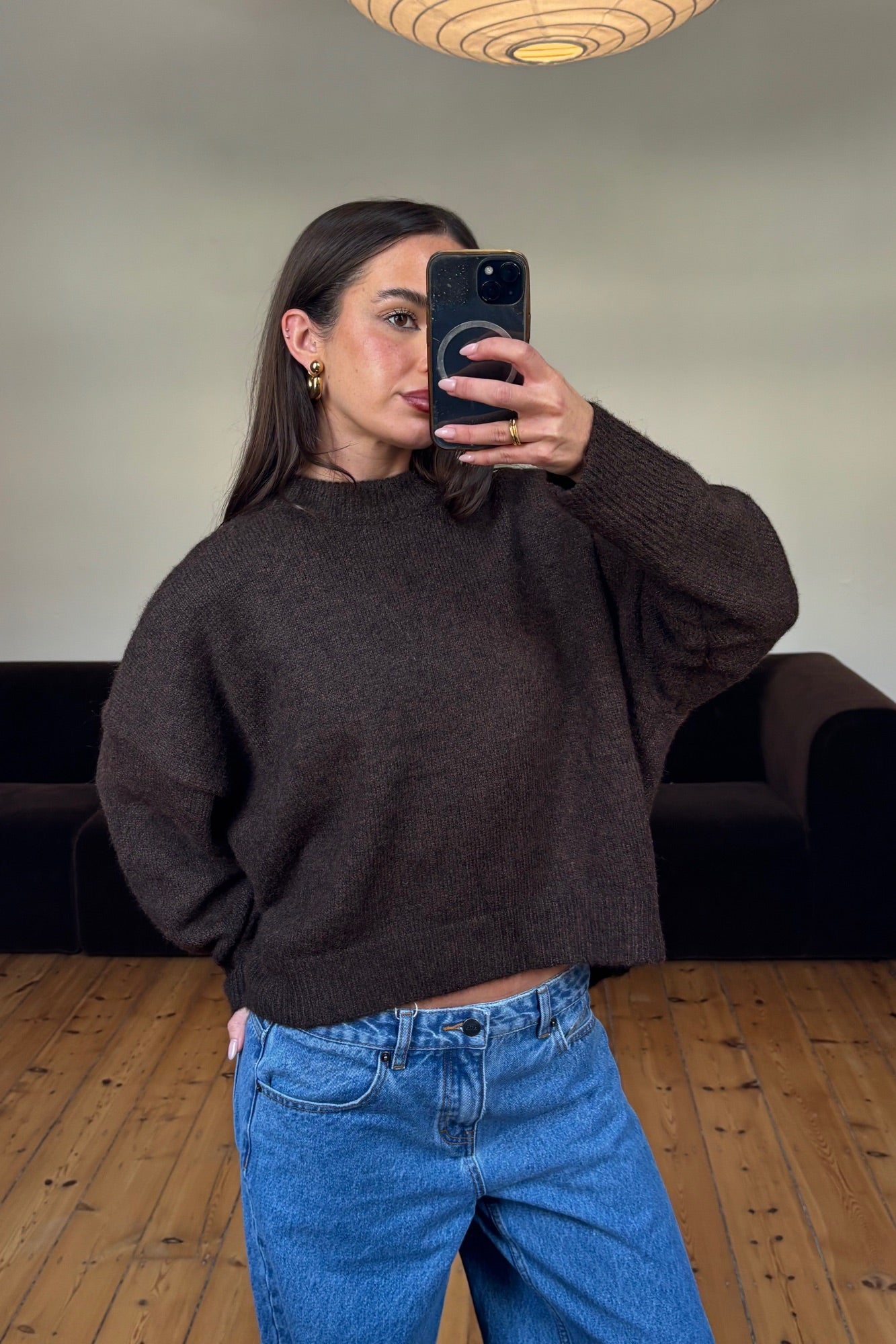 Tama Knit Jumper Chocolate