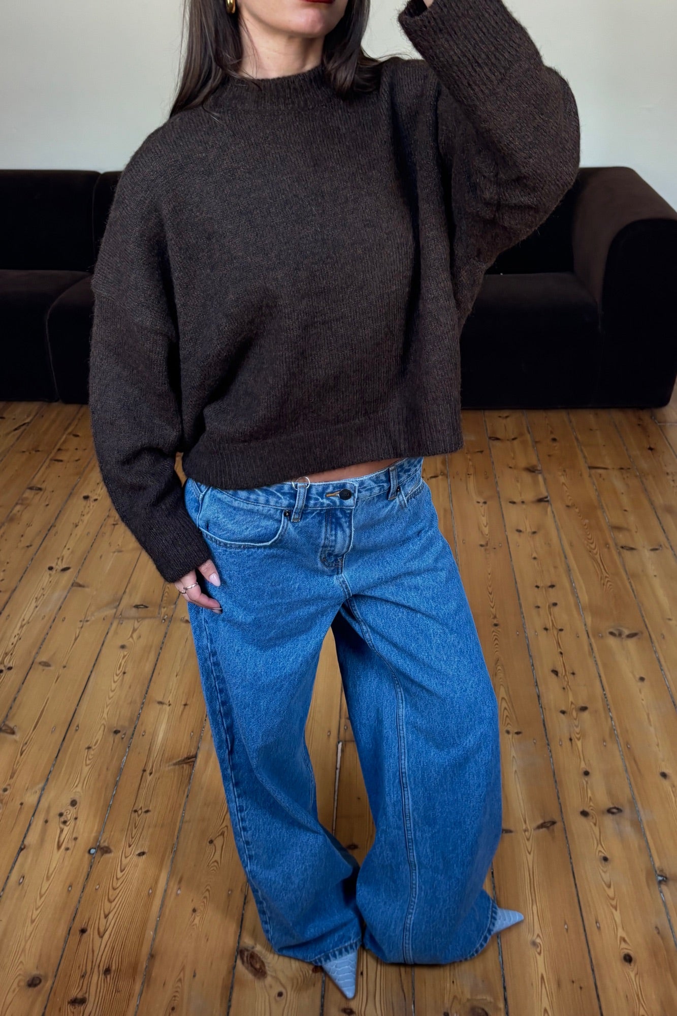 Tama Knit Jumper Chocolate