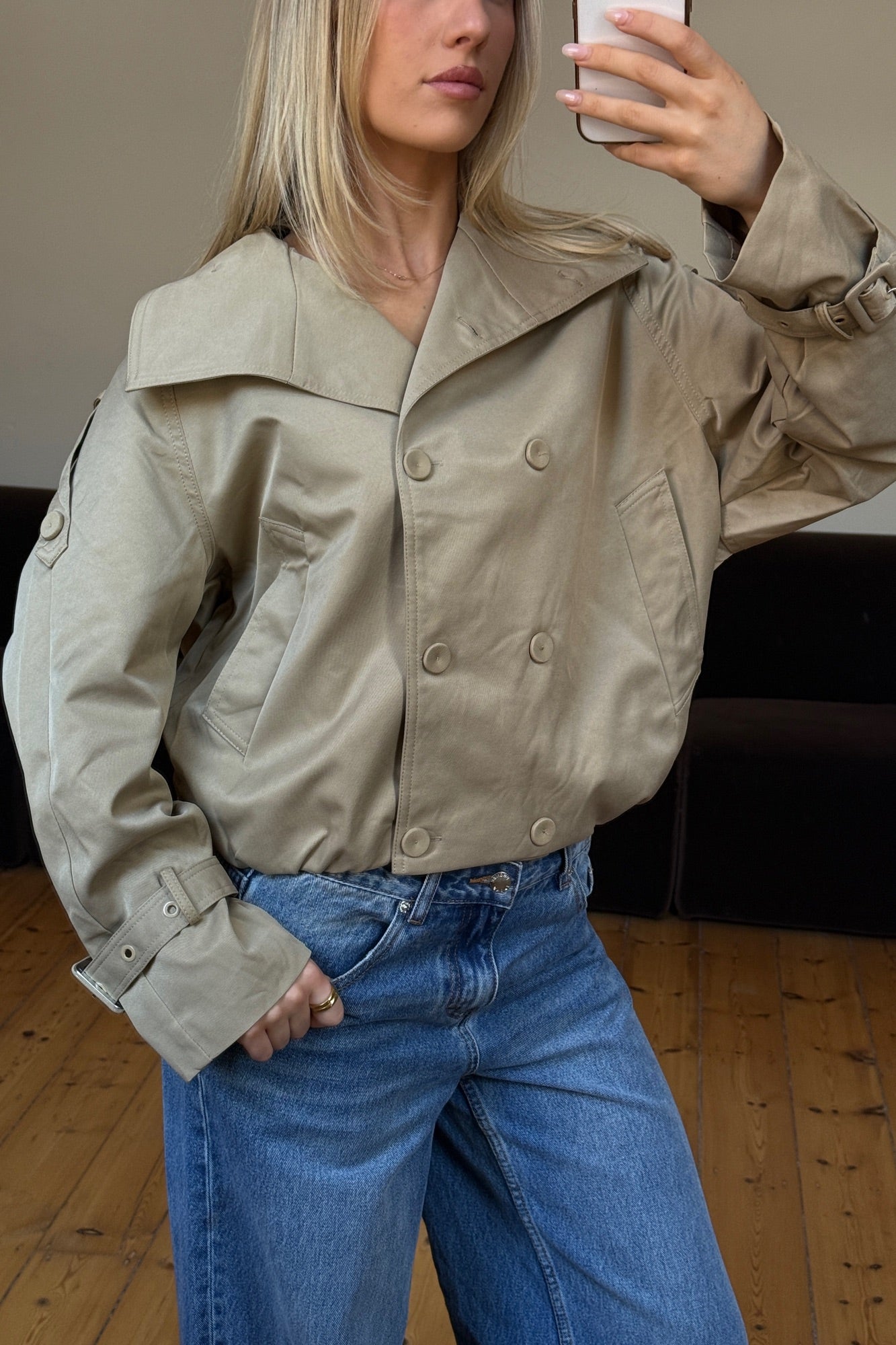Goldie Trench Beige