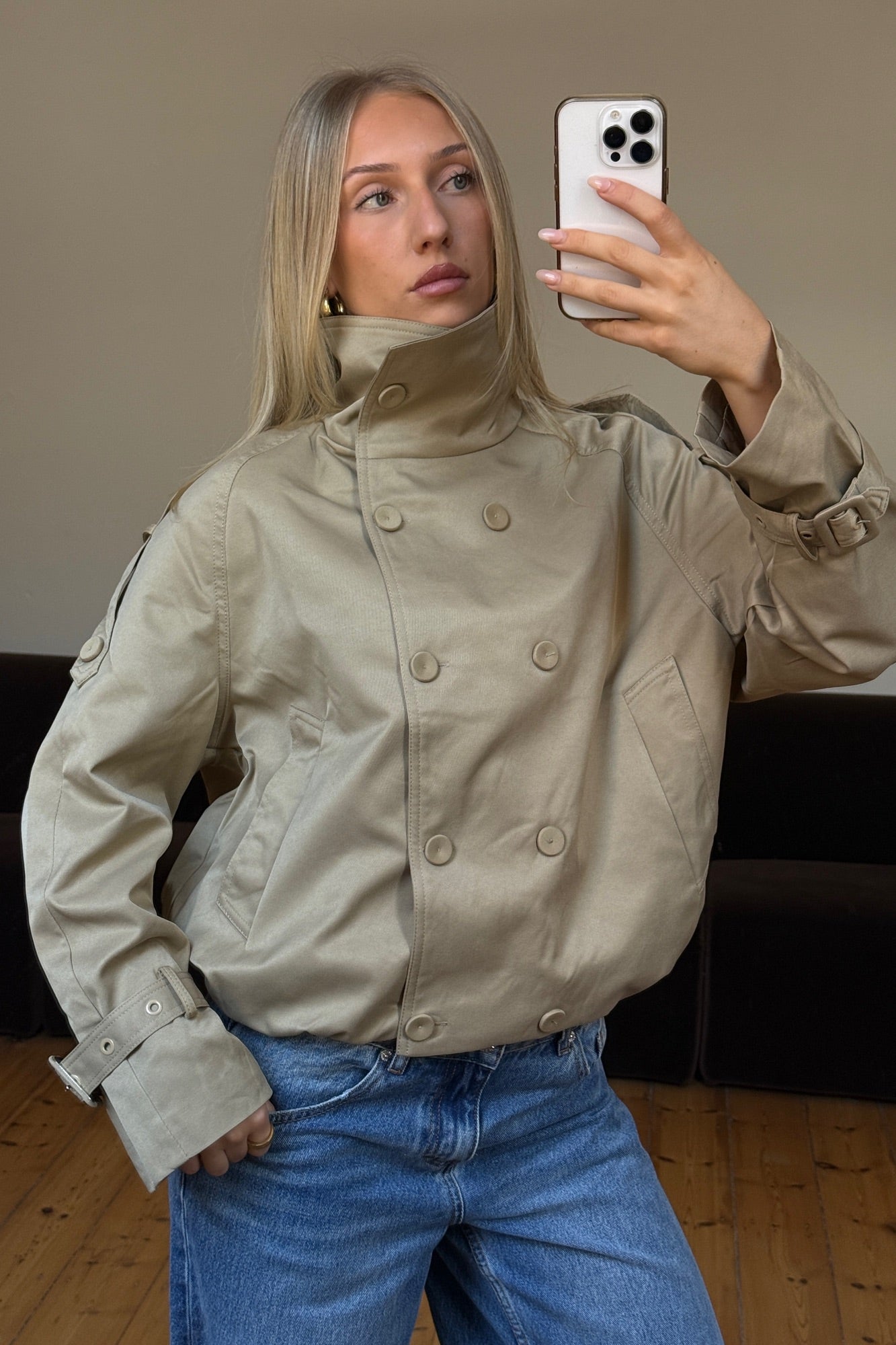 Goldie Trench Beige