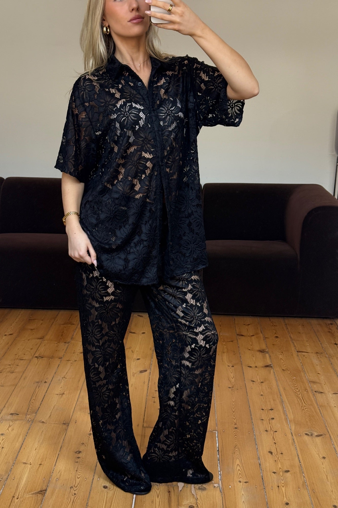 Irina Lace Set Black