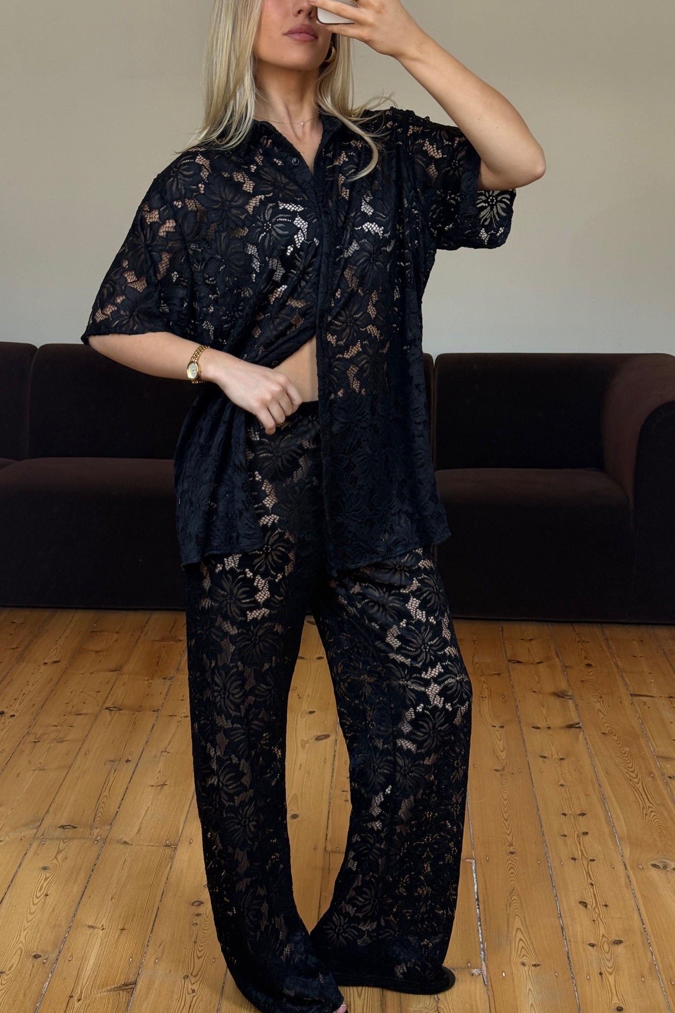 Irina Lace Set Black