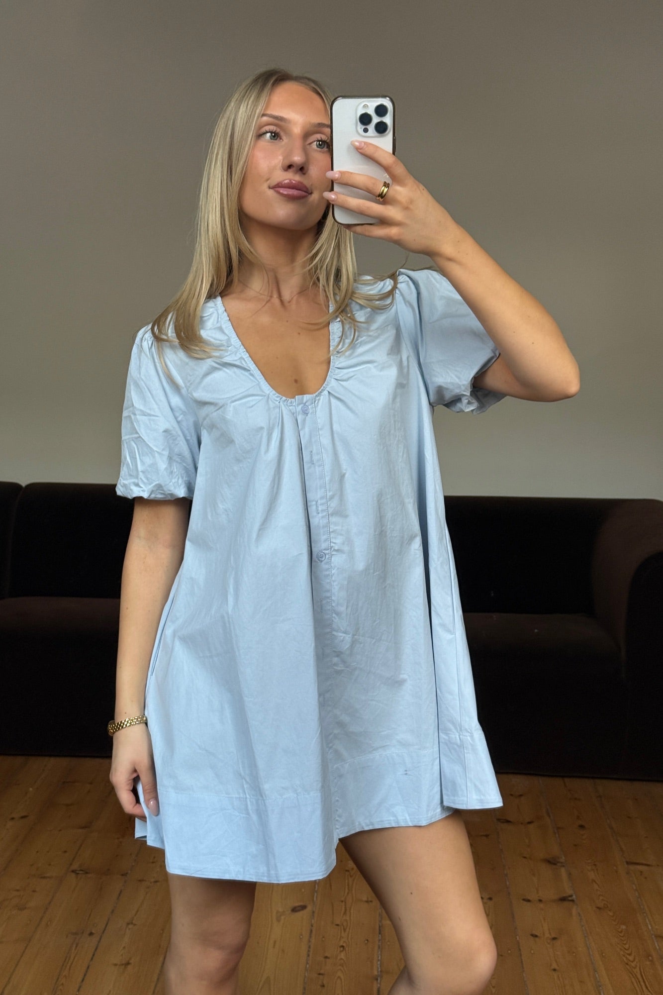 Oaks Mini Dress Sky