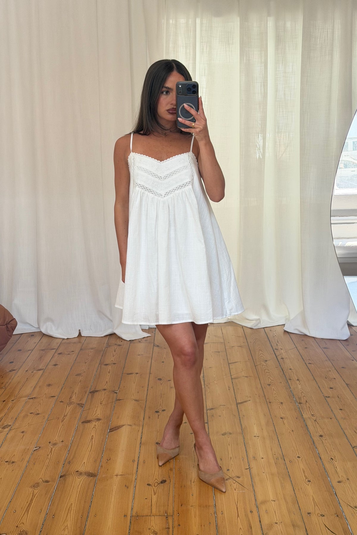 Melanie Mini Dress White