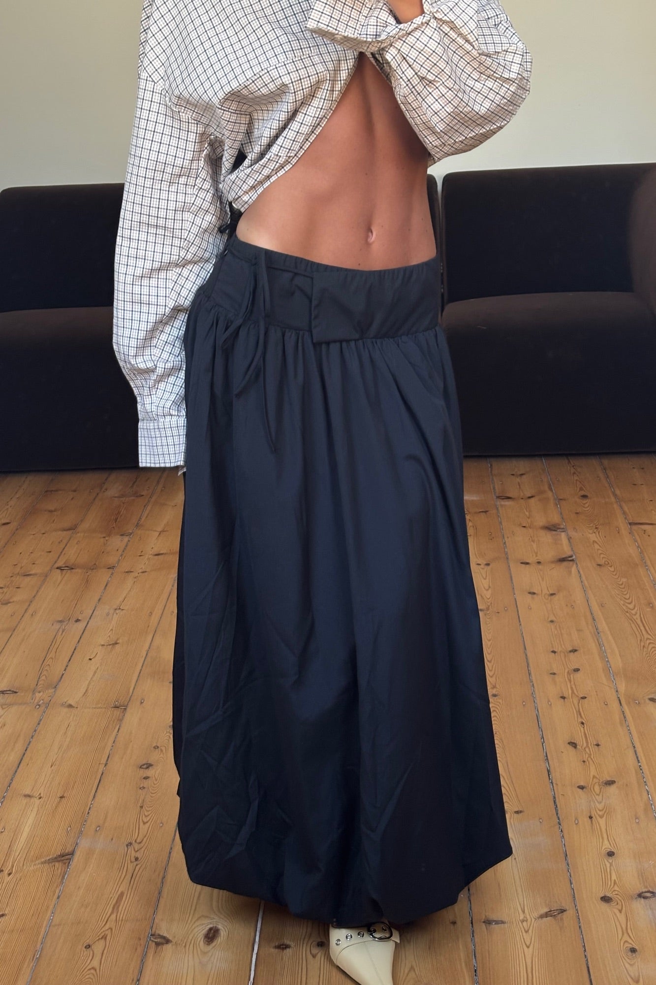 Stevie Midi Skirt Black