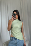 Gracie Draped Top Sage