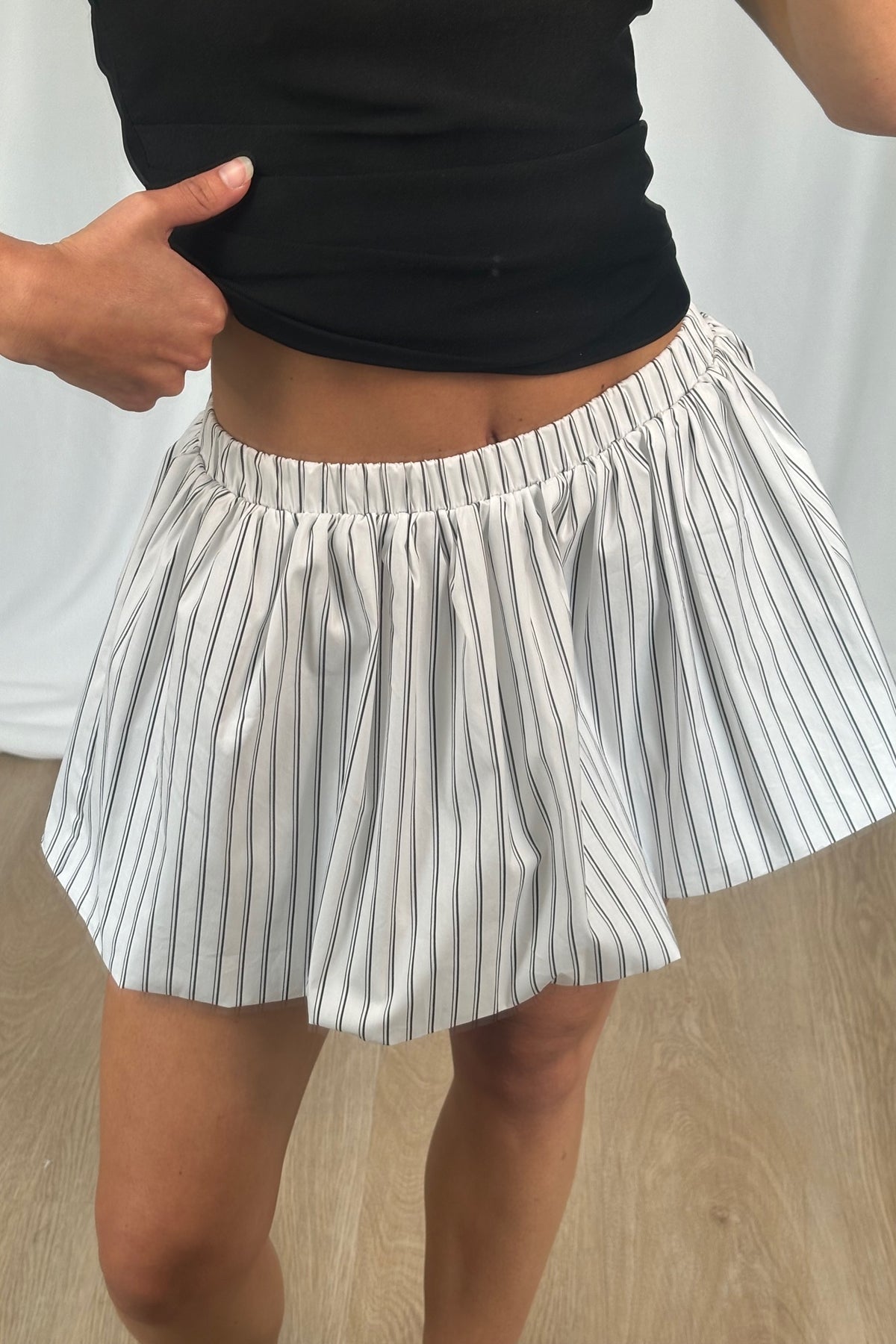 Justine Bubble Skirt Stripe