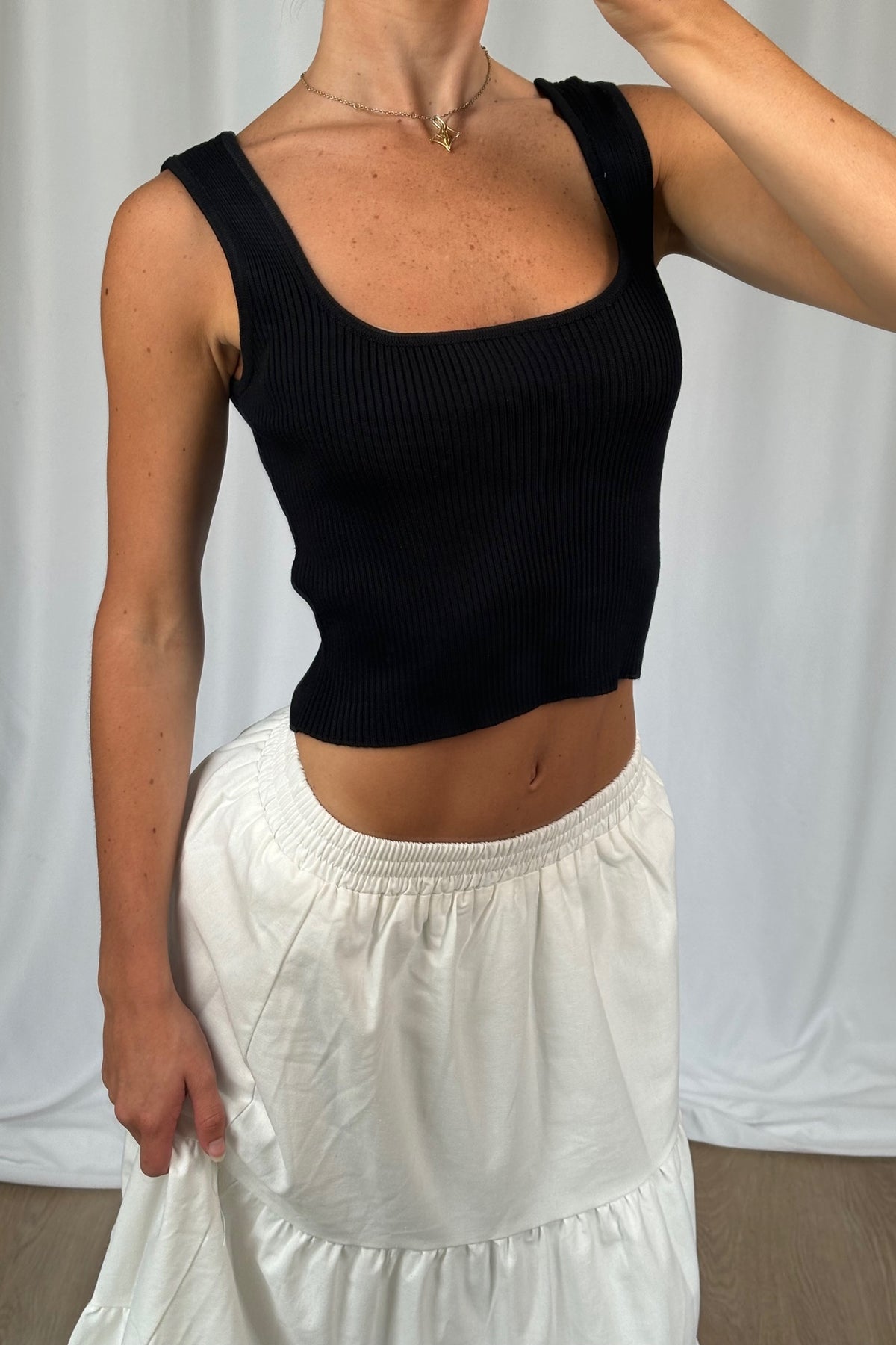 Lacey Crop Black - FINAL SALE