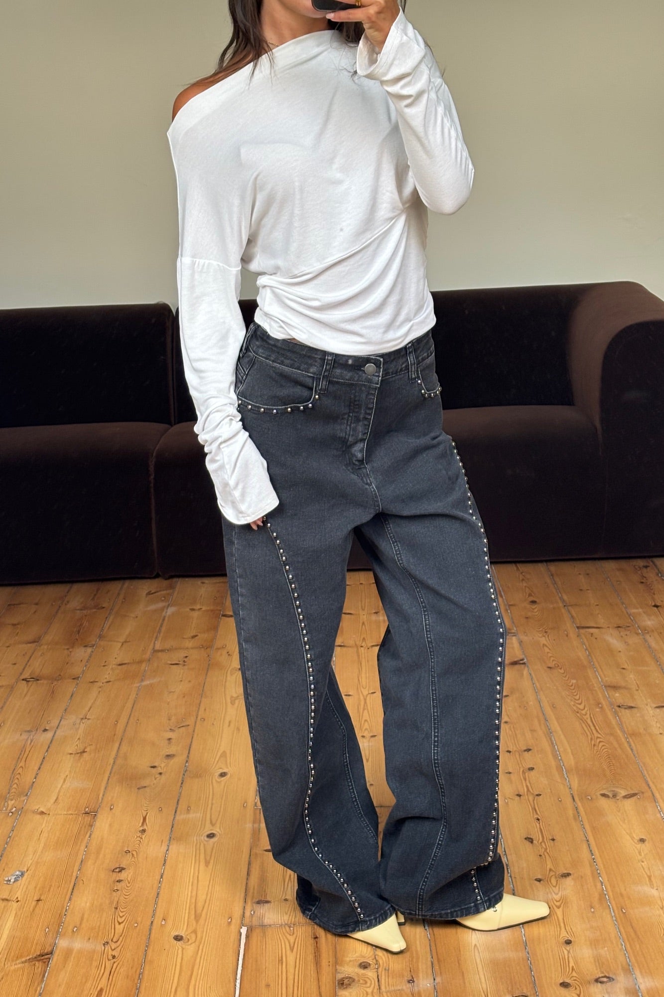 Reese Jean Washed Black