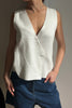 Taya Knitted Vest White