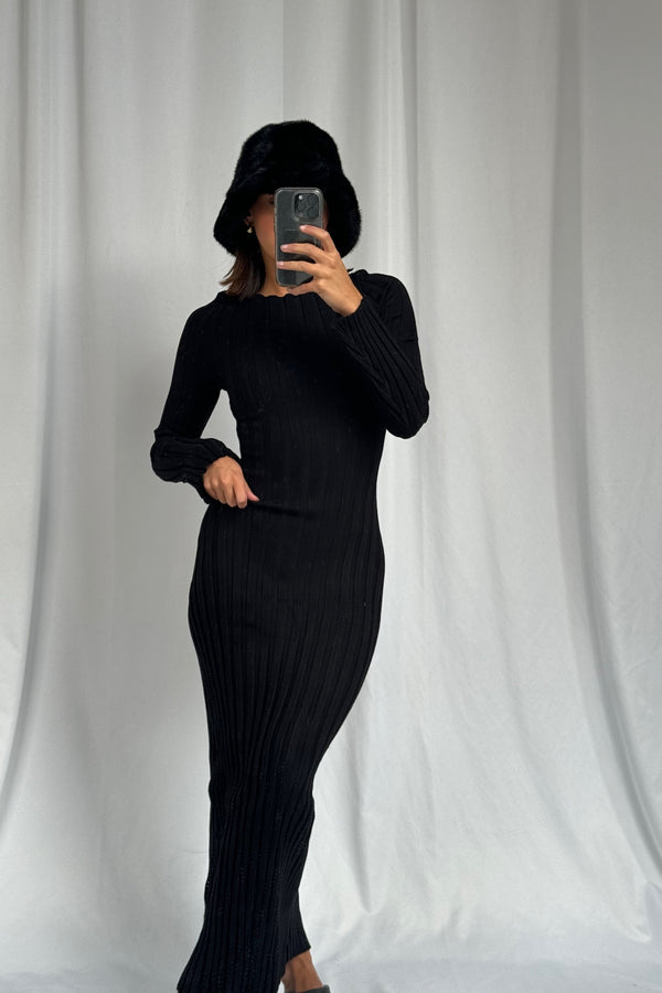 Ettie Midi Dress Black