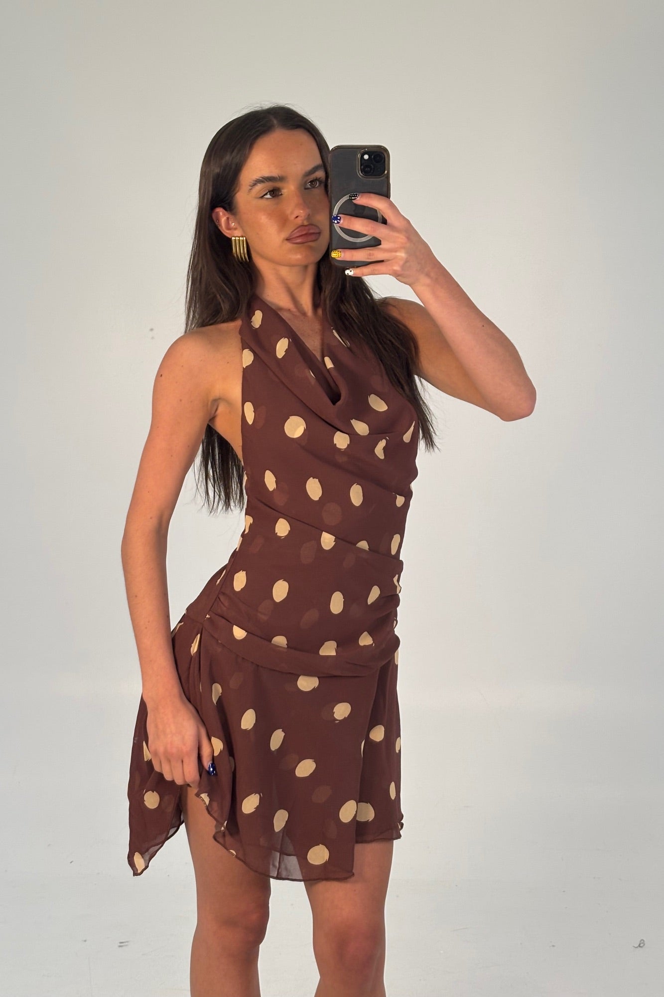 Ricky Mini Dress Chocolate