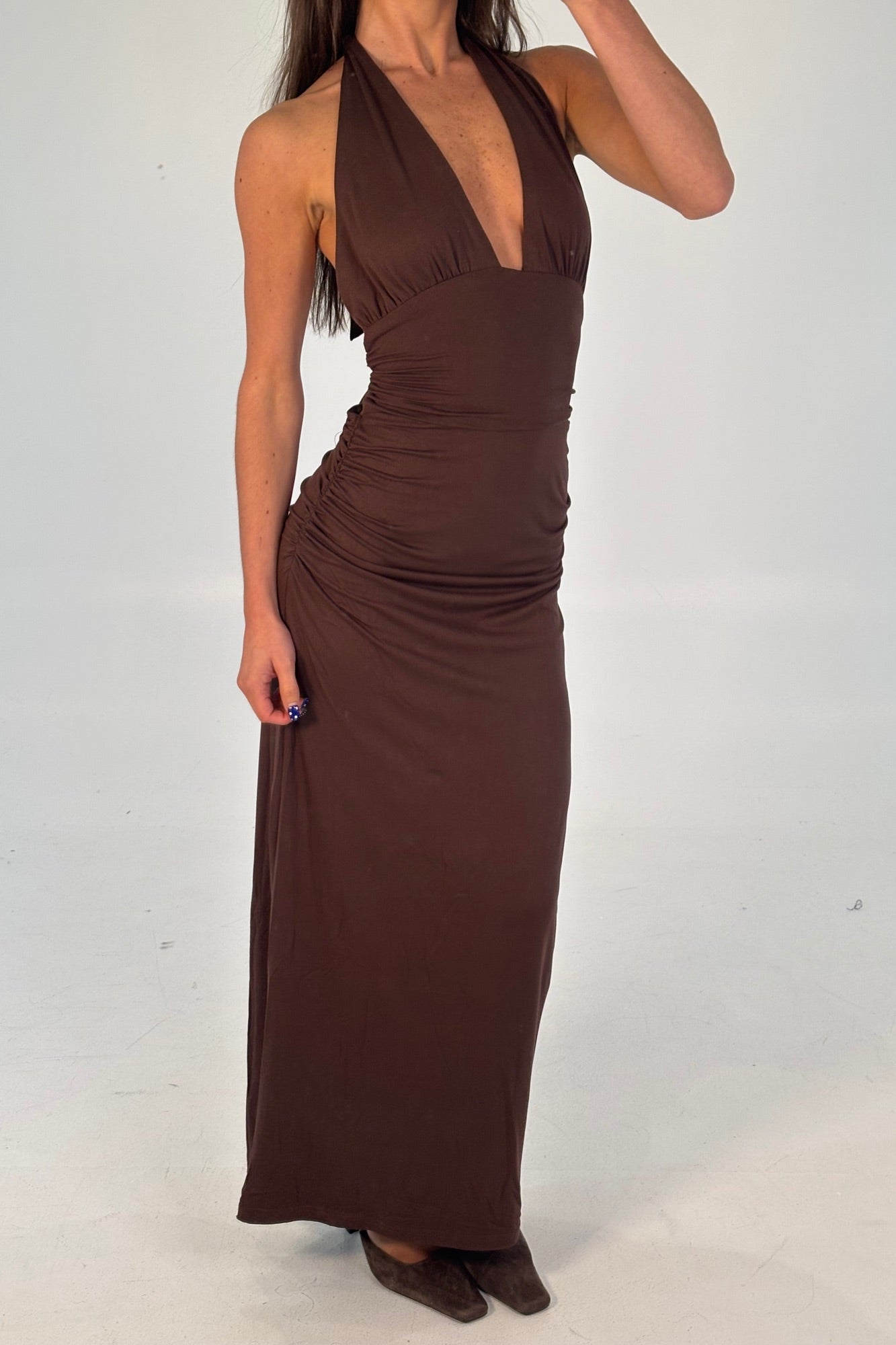 Patrice Maxi Dress Chocolate