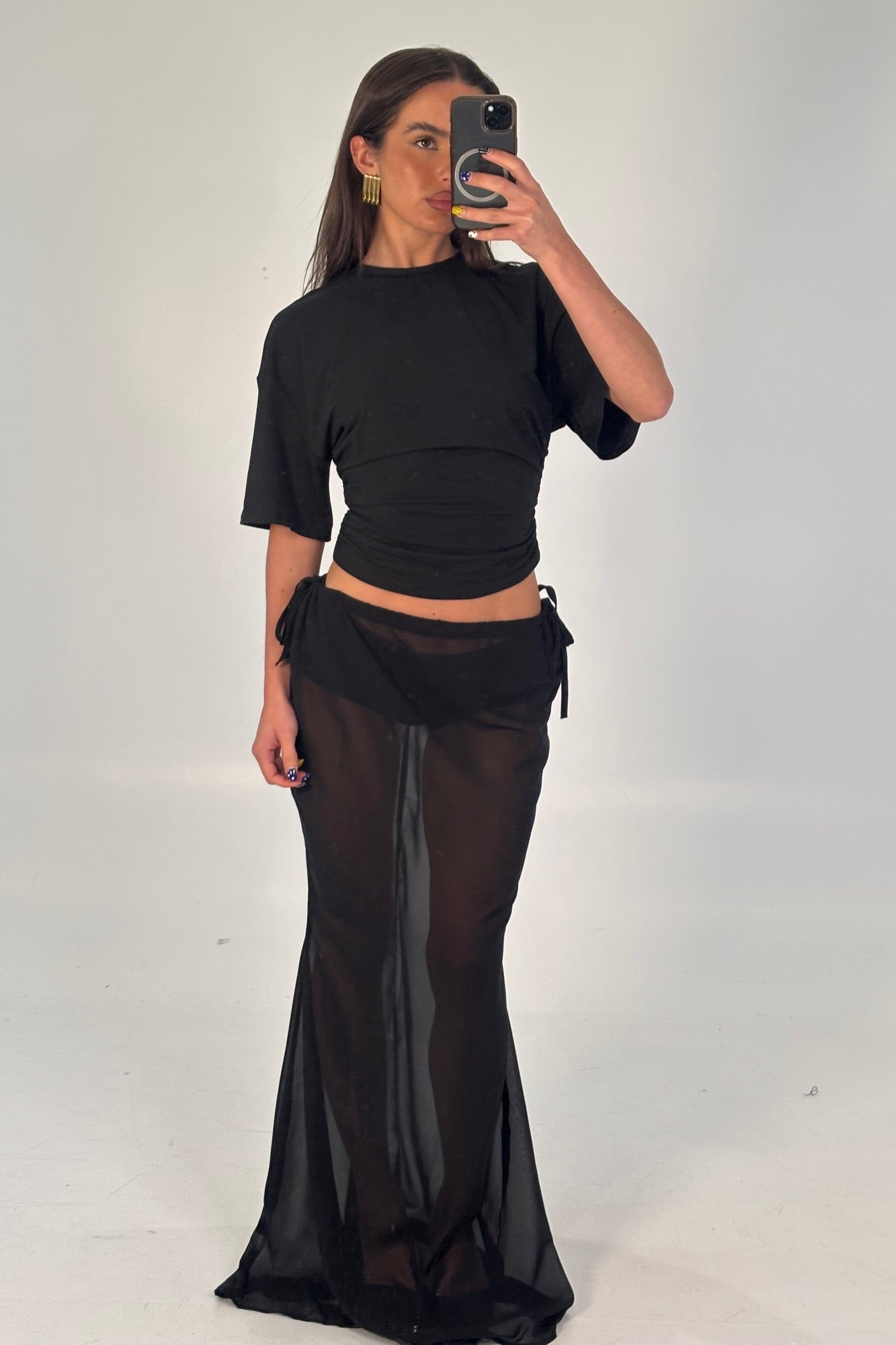 Arianne Maxi Skirt Ink