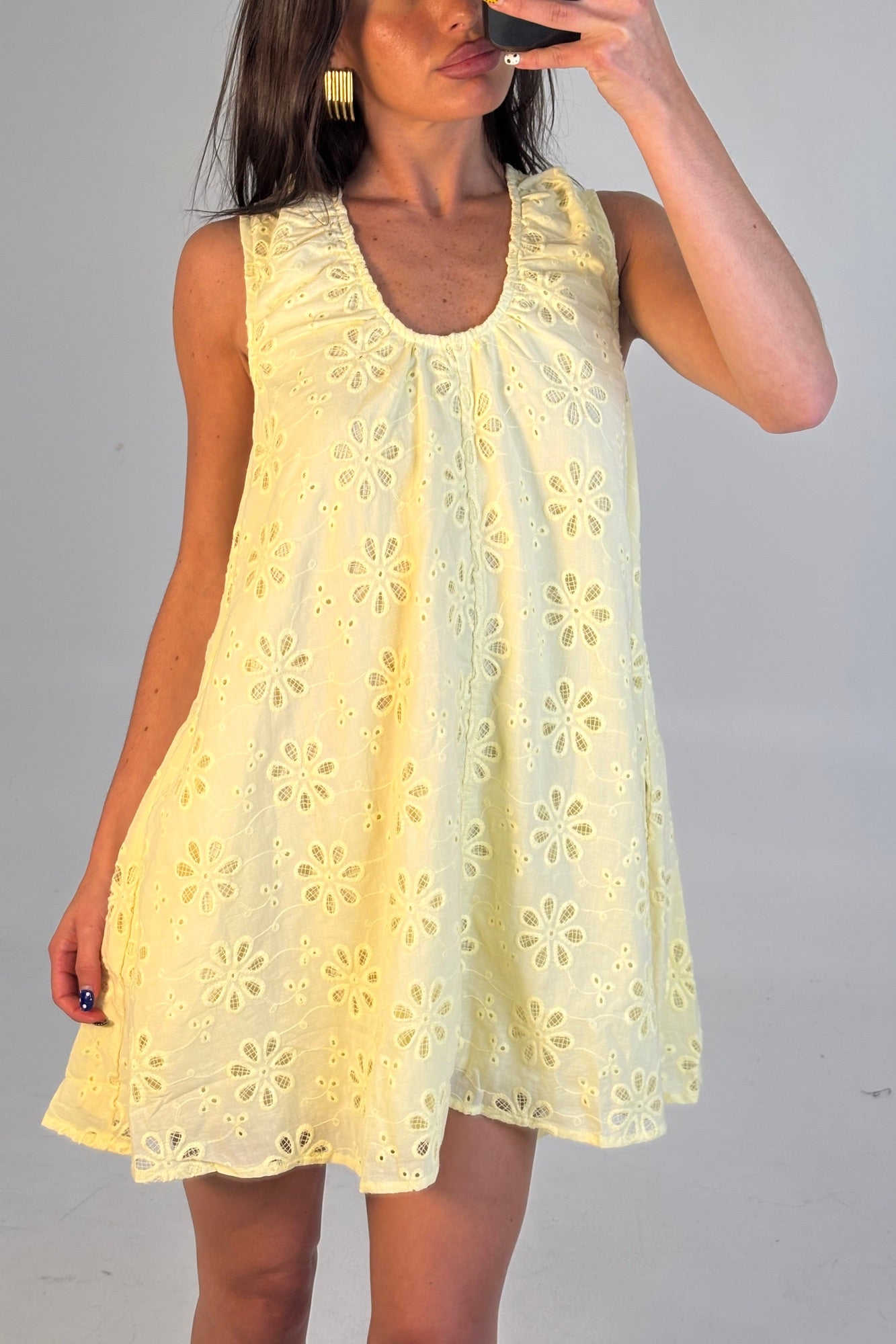 Samira Mini Dress Lemon
