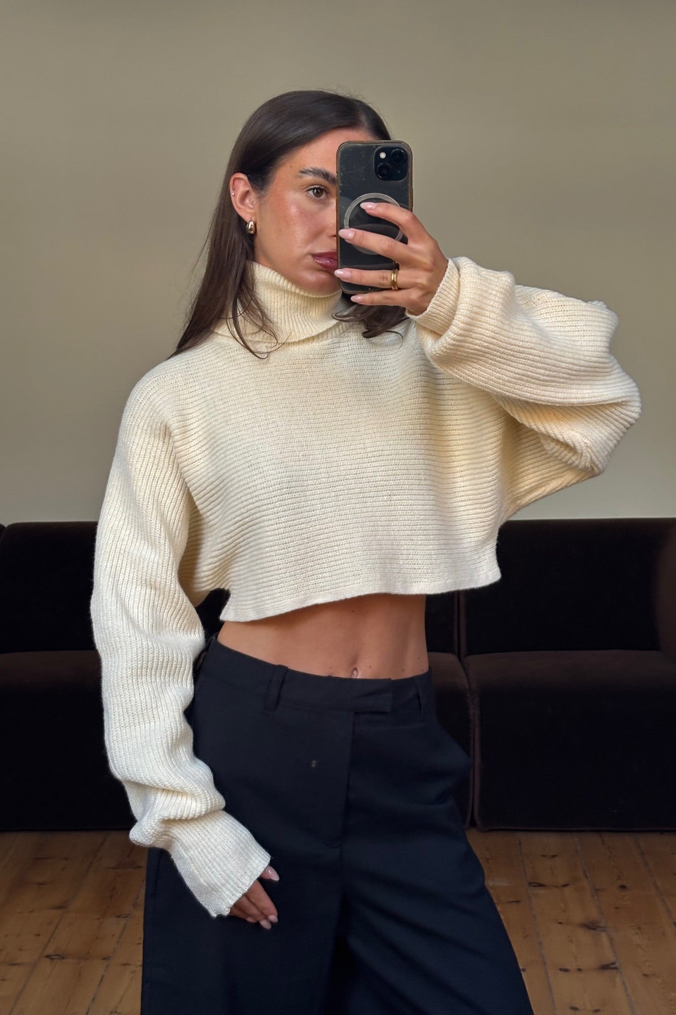 Demi Cropped Knit Lemon