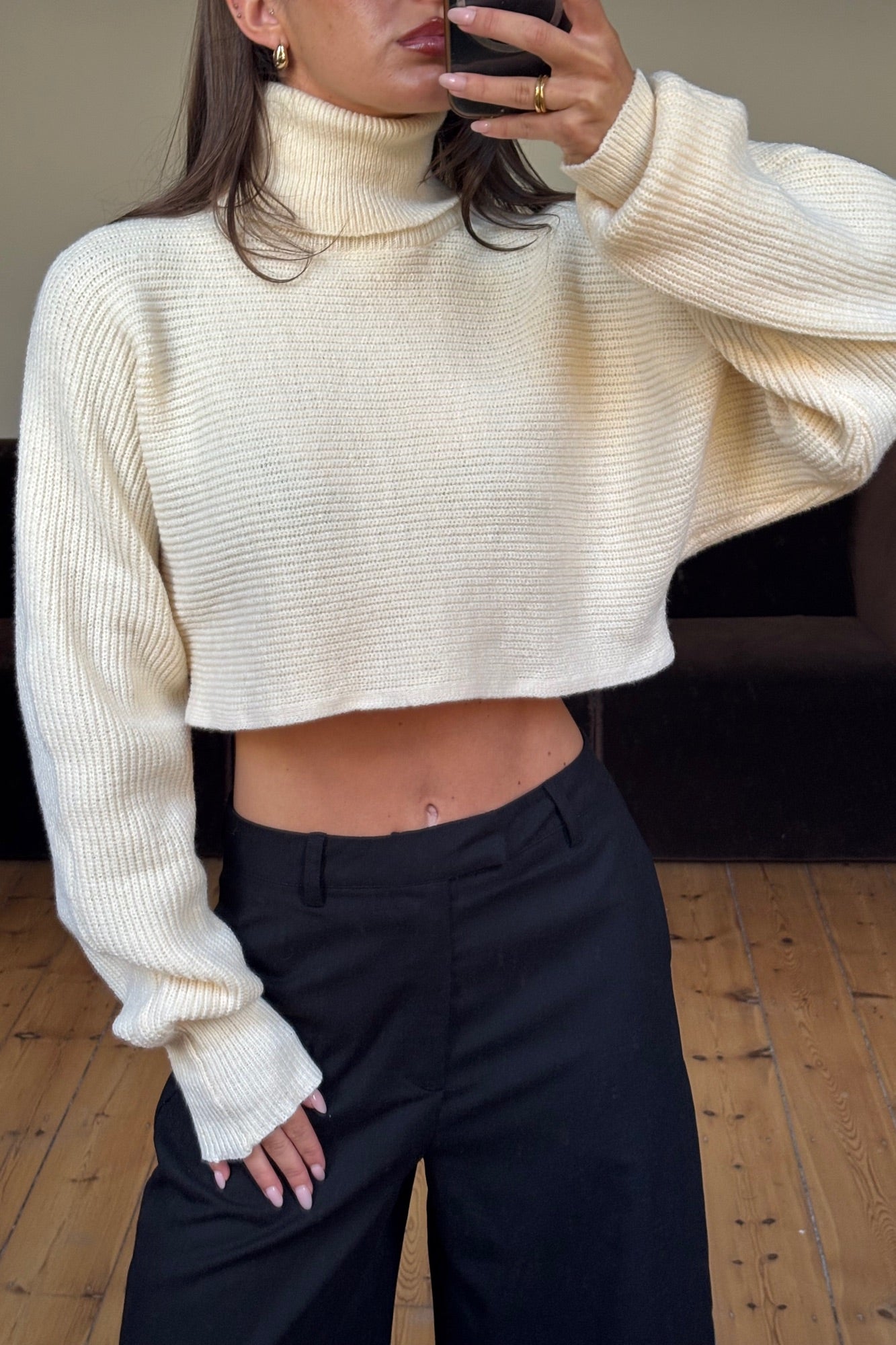 Demi Cropped Knit Lemon