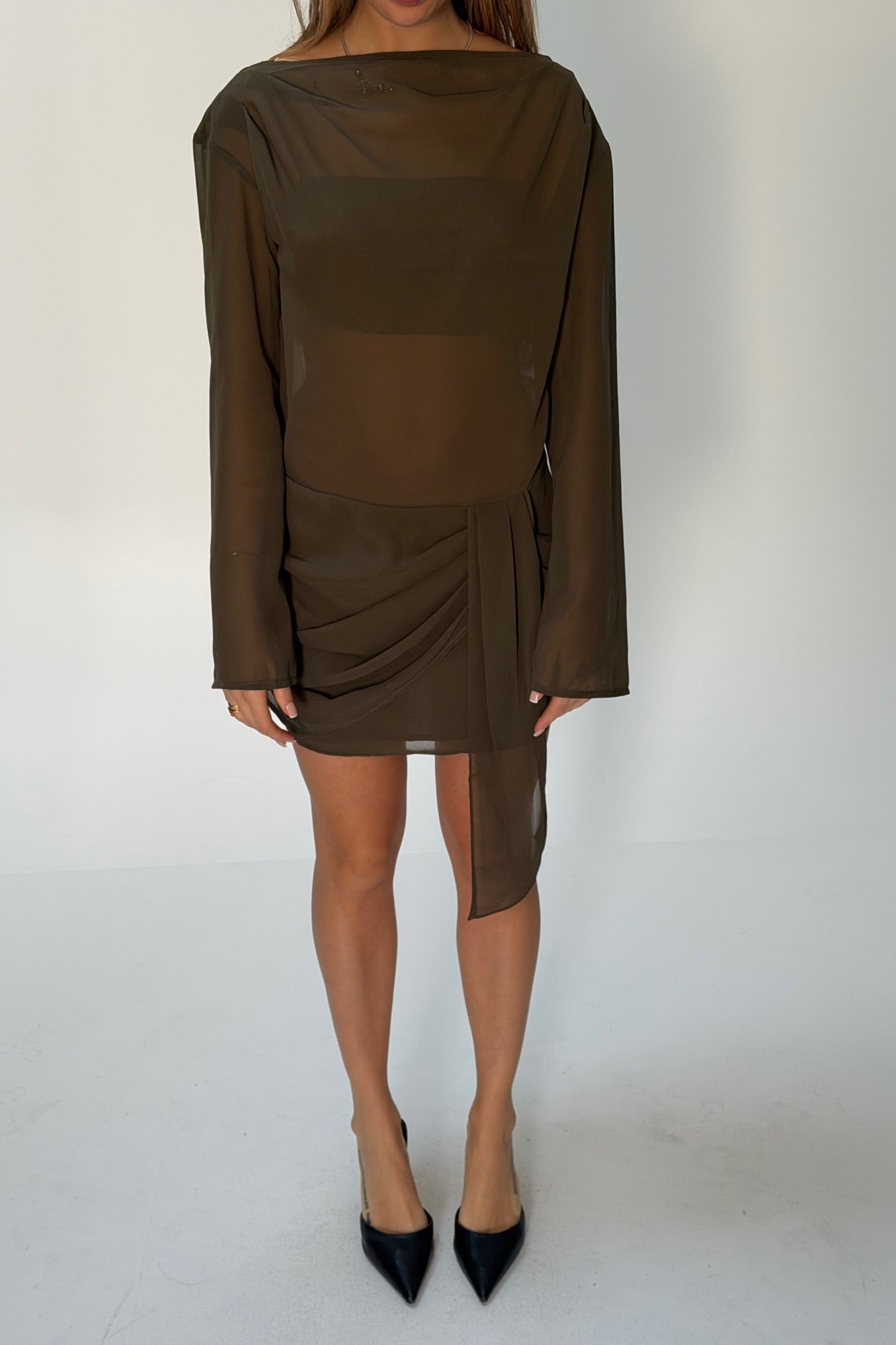 Lake Mini Dress Khaki