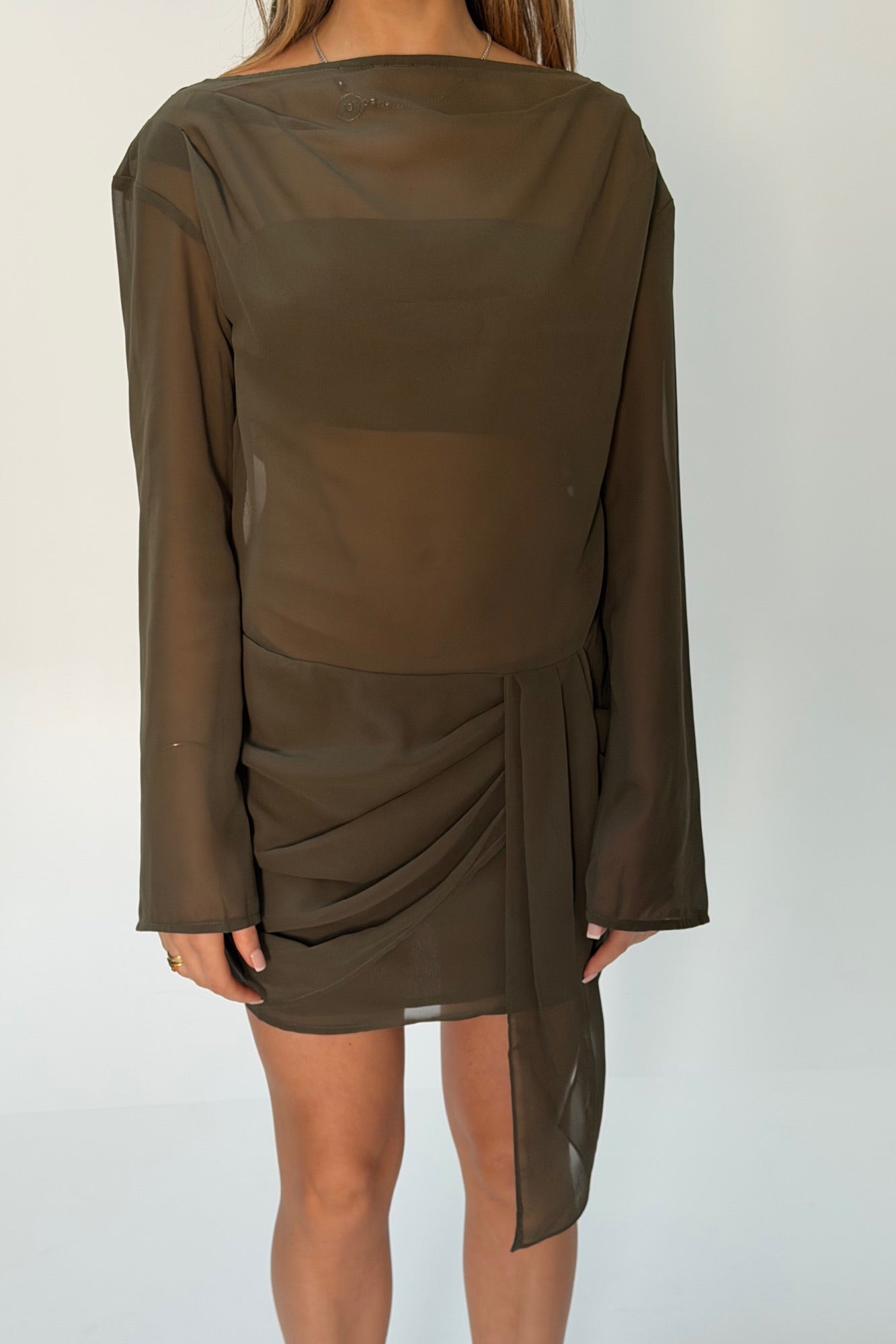 Lake Mini Dress Khaki