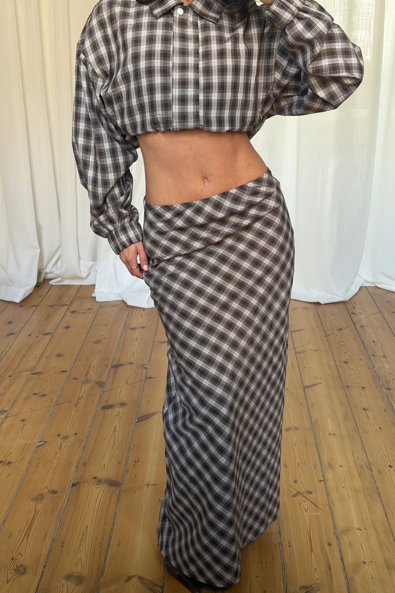Jaydan Maxi Skirt Chocolate