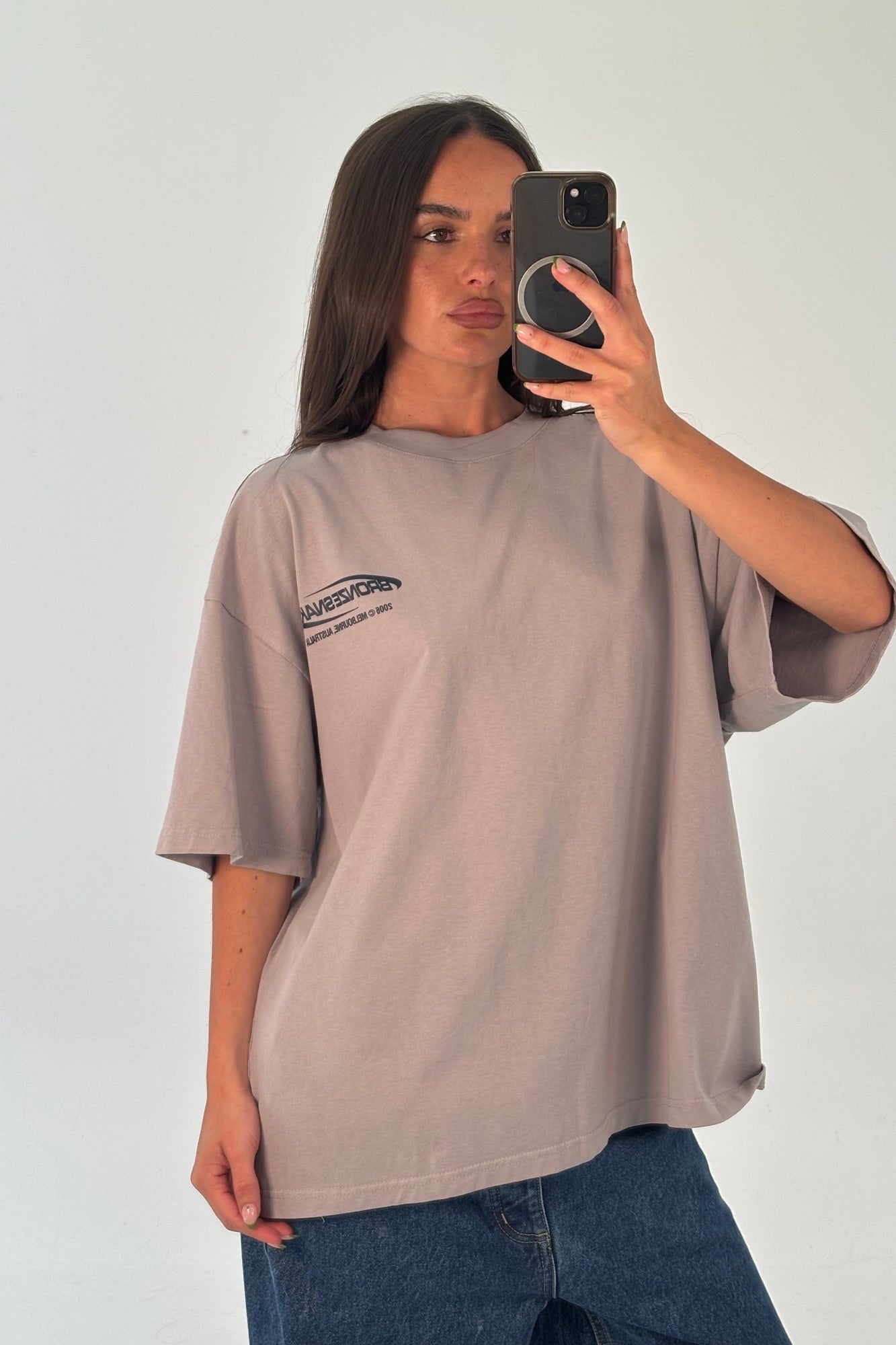 Unisex Bronze Snake Classic Tee Grey