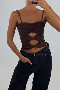 Tracie Top Chocolate