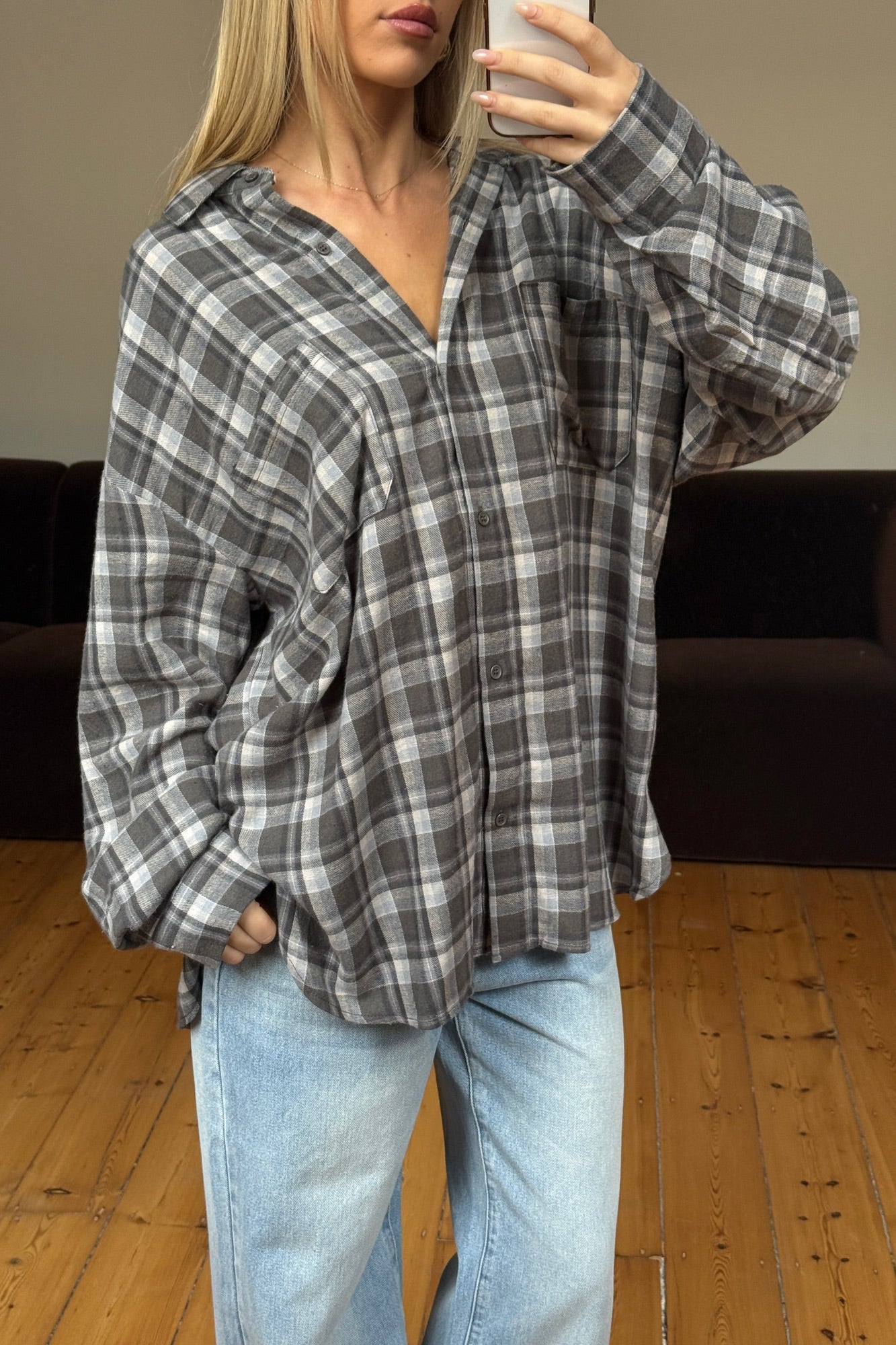 Clarity Shirt Slate Plaid