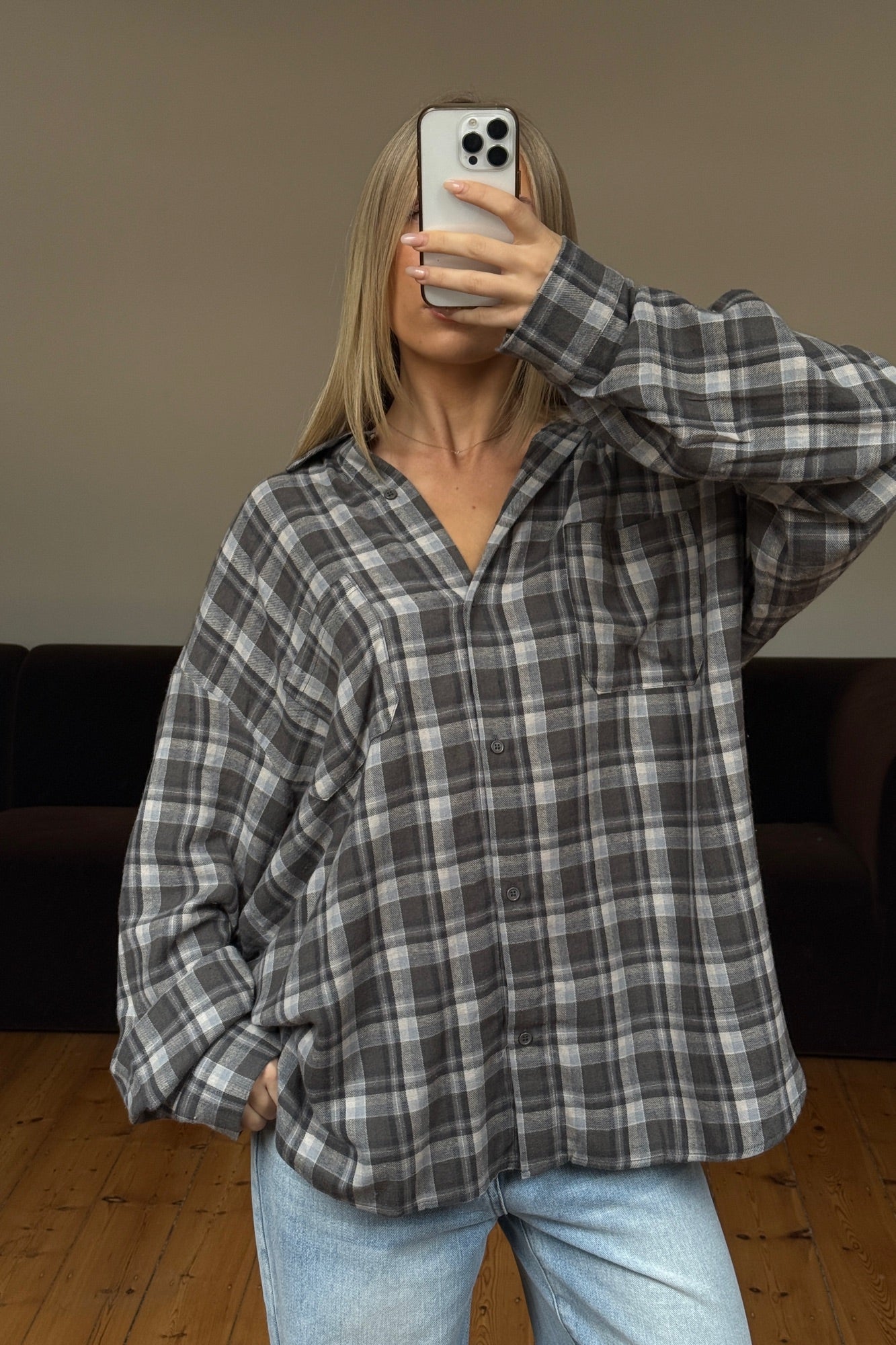 Clarity Shirt Slate Plaid