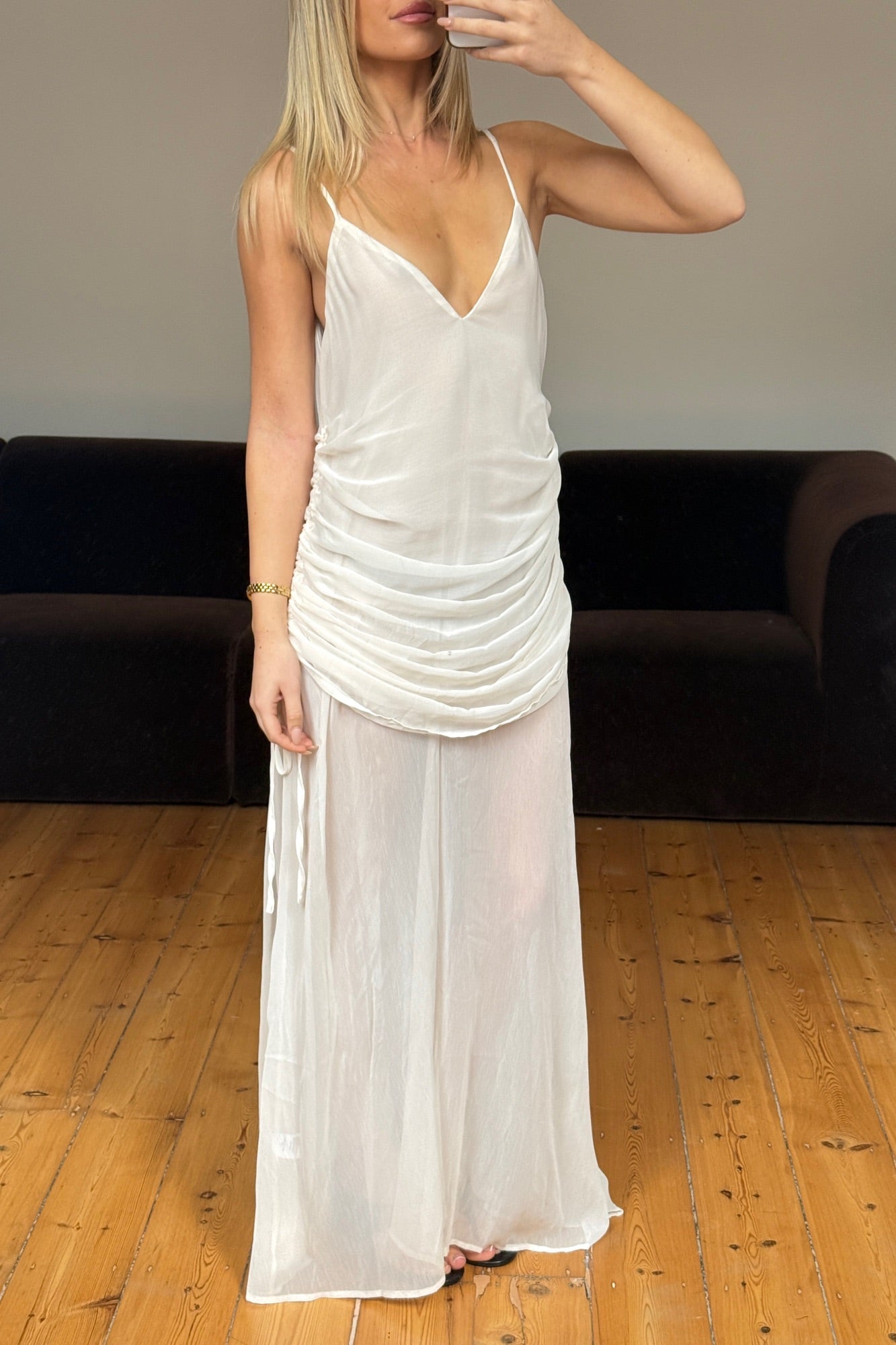 Evelia Maxi Dress Cream