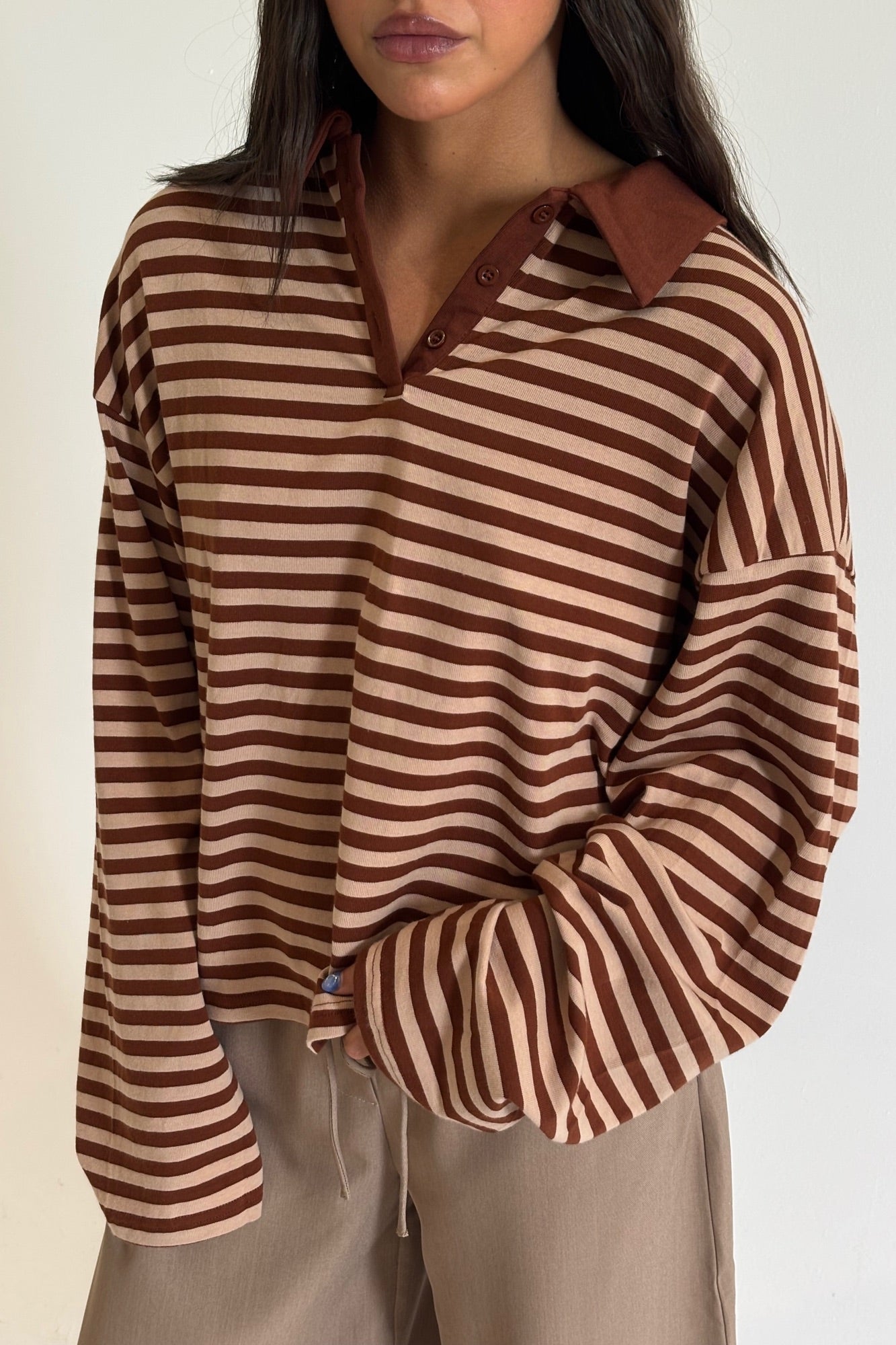 Megan Long Sleeve Latte