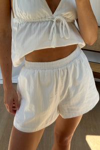 Mandy Crop White