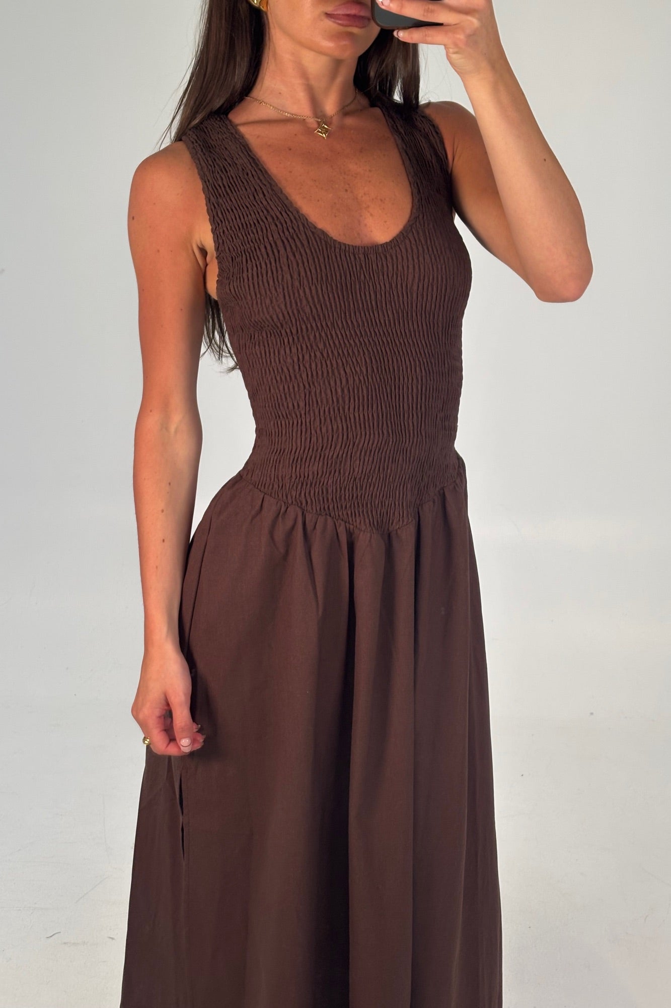 Destiny Maxi Dress Chocolate