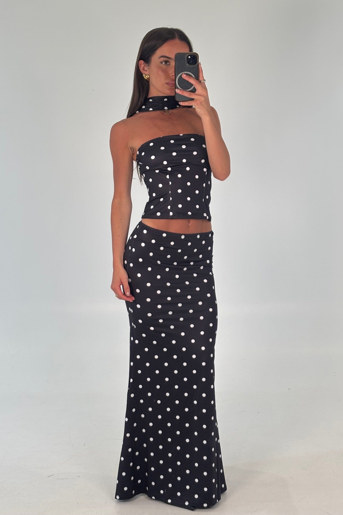 Viktoria Polk Dot Set Black