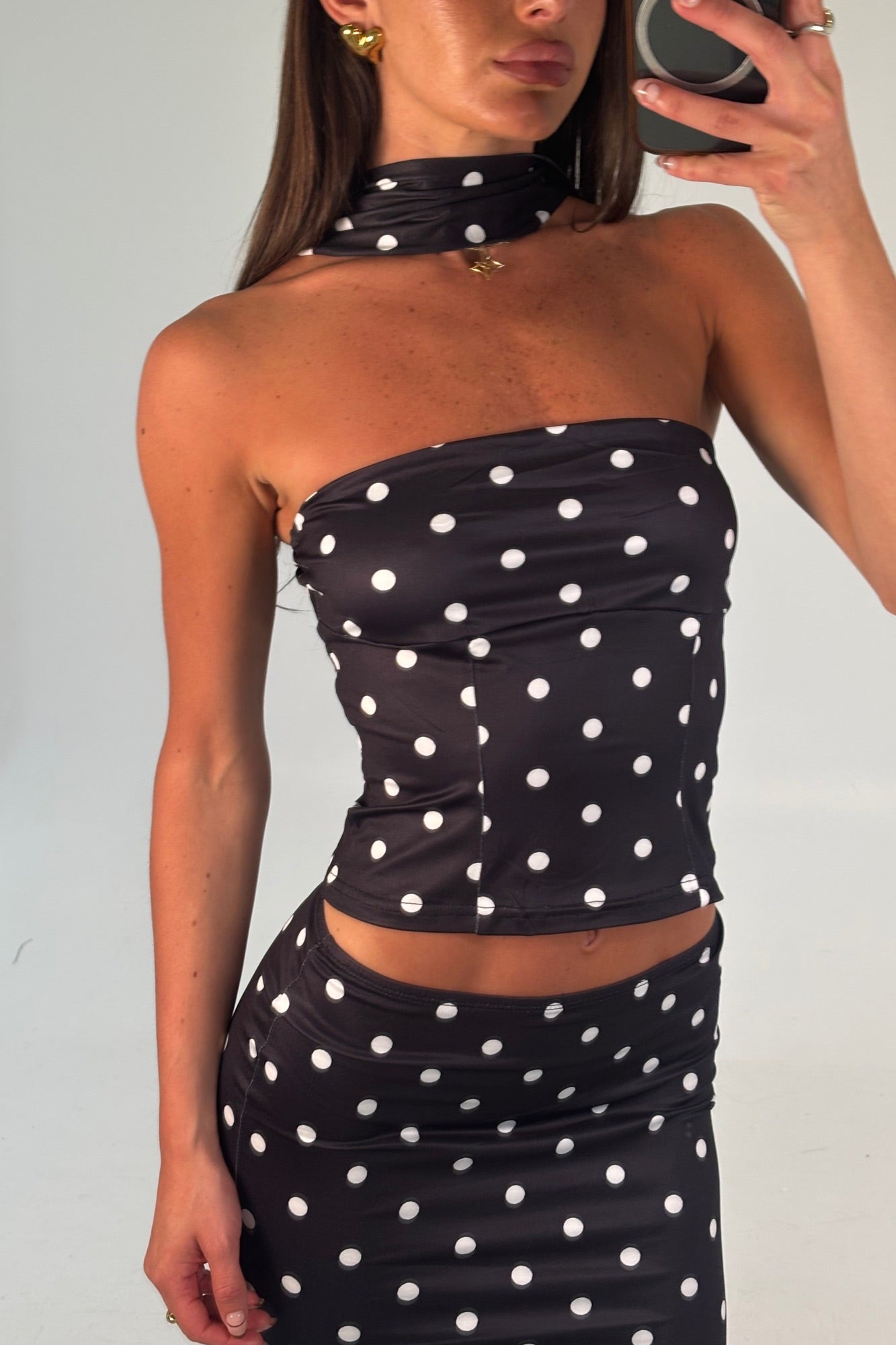 Viktoria Polk Dot Set Black