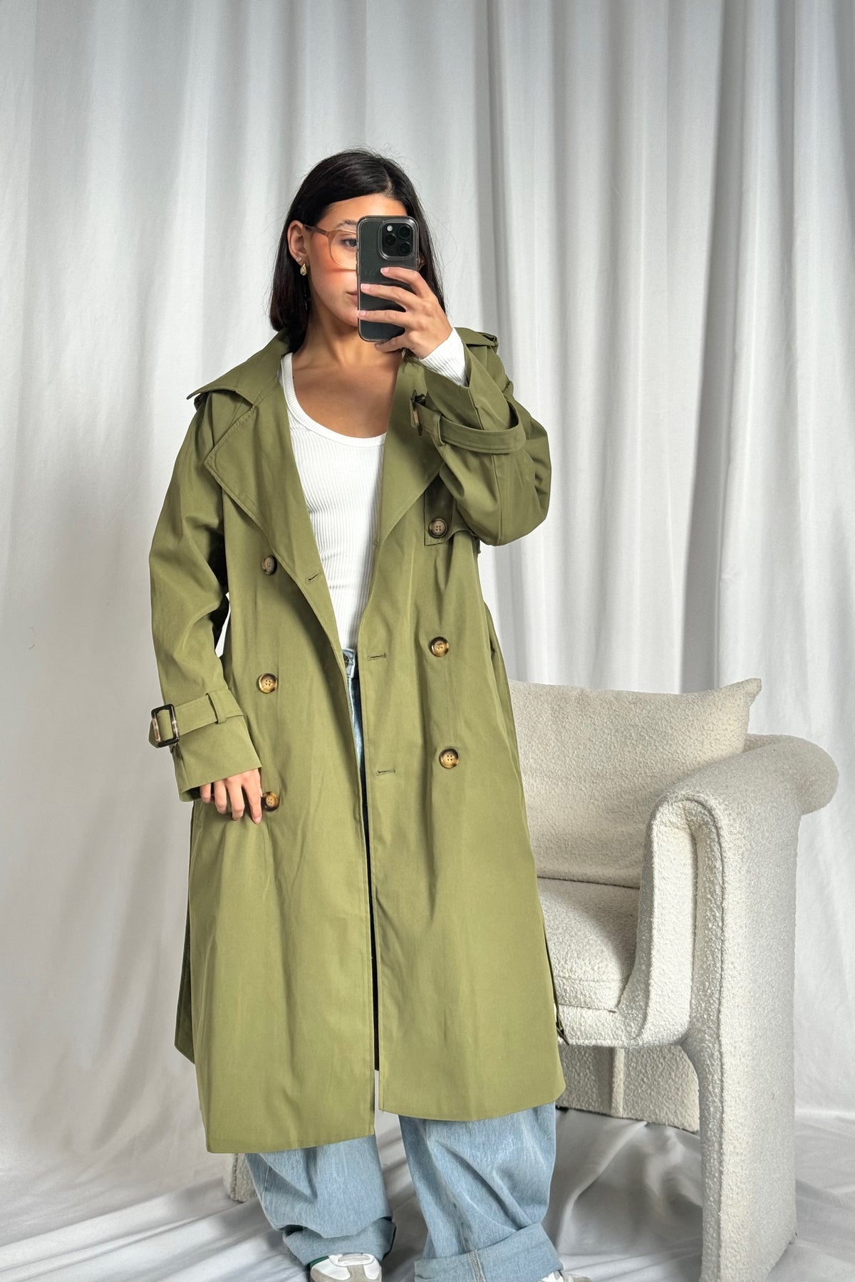 Lia Trench Khaki