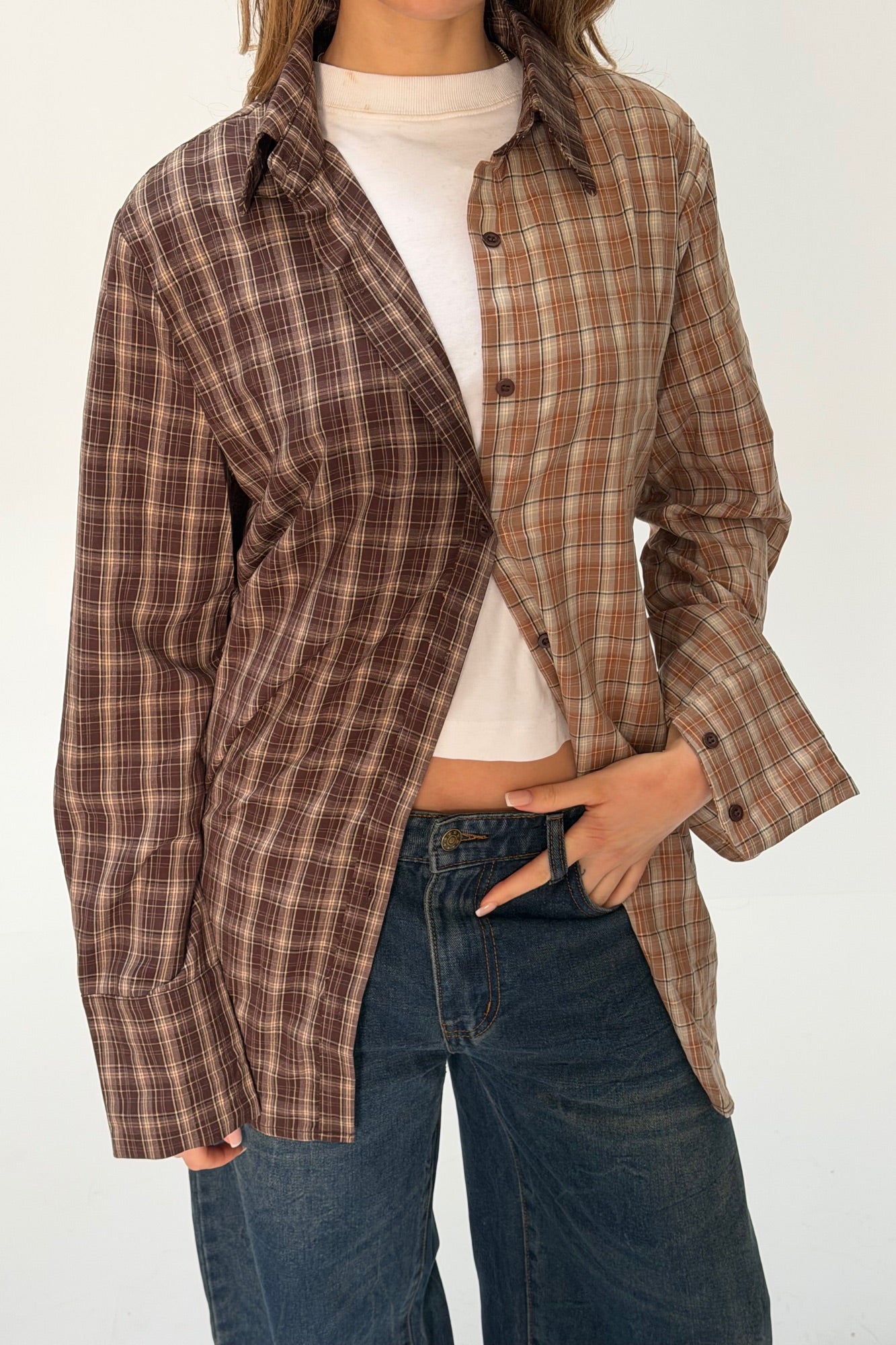 Tully Checkered Shirt Mocca
