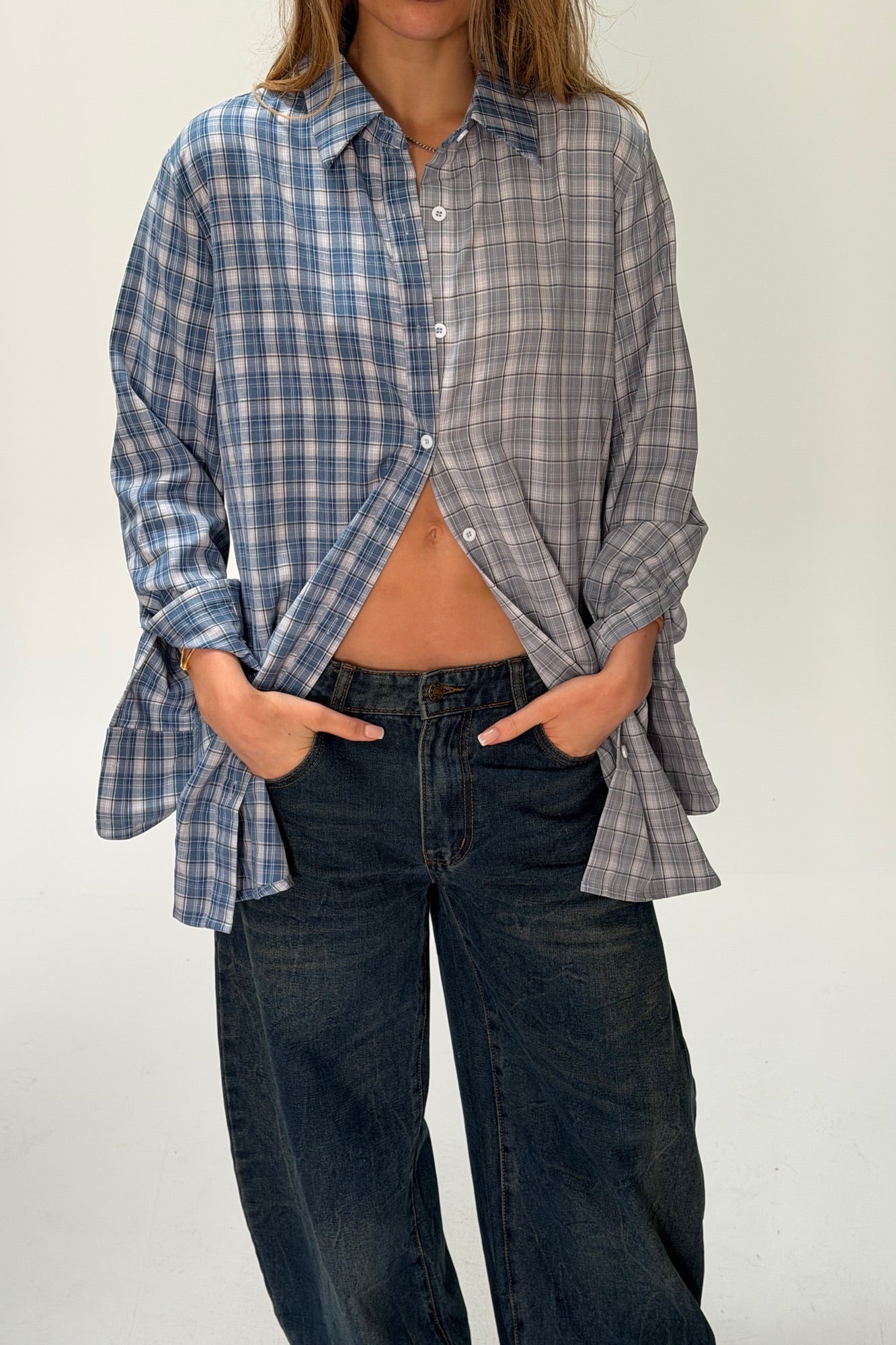 Tully Checkered Shirt Blue