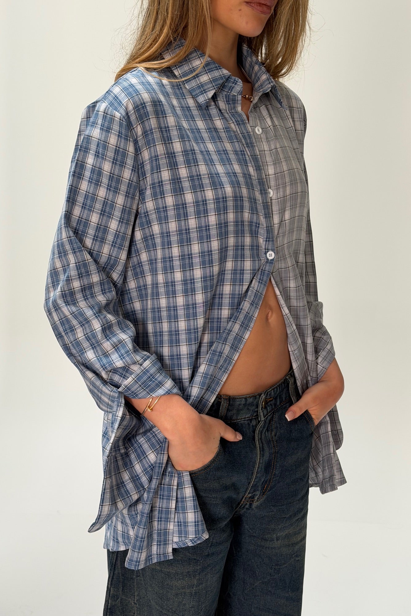 Tully Checkered Shirt Blue