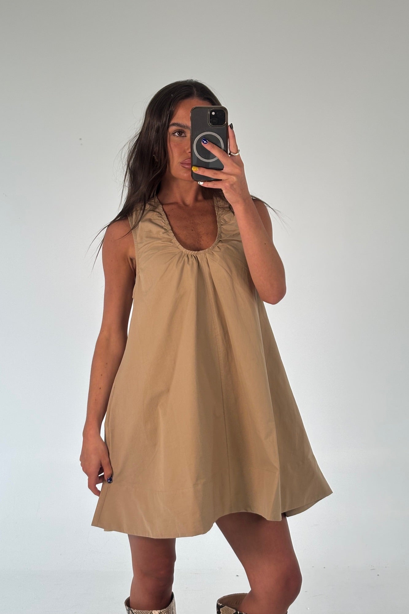 Sydney Mini Dress Latte