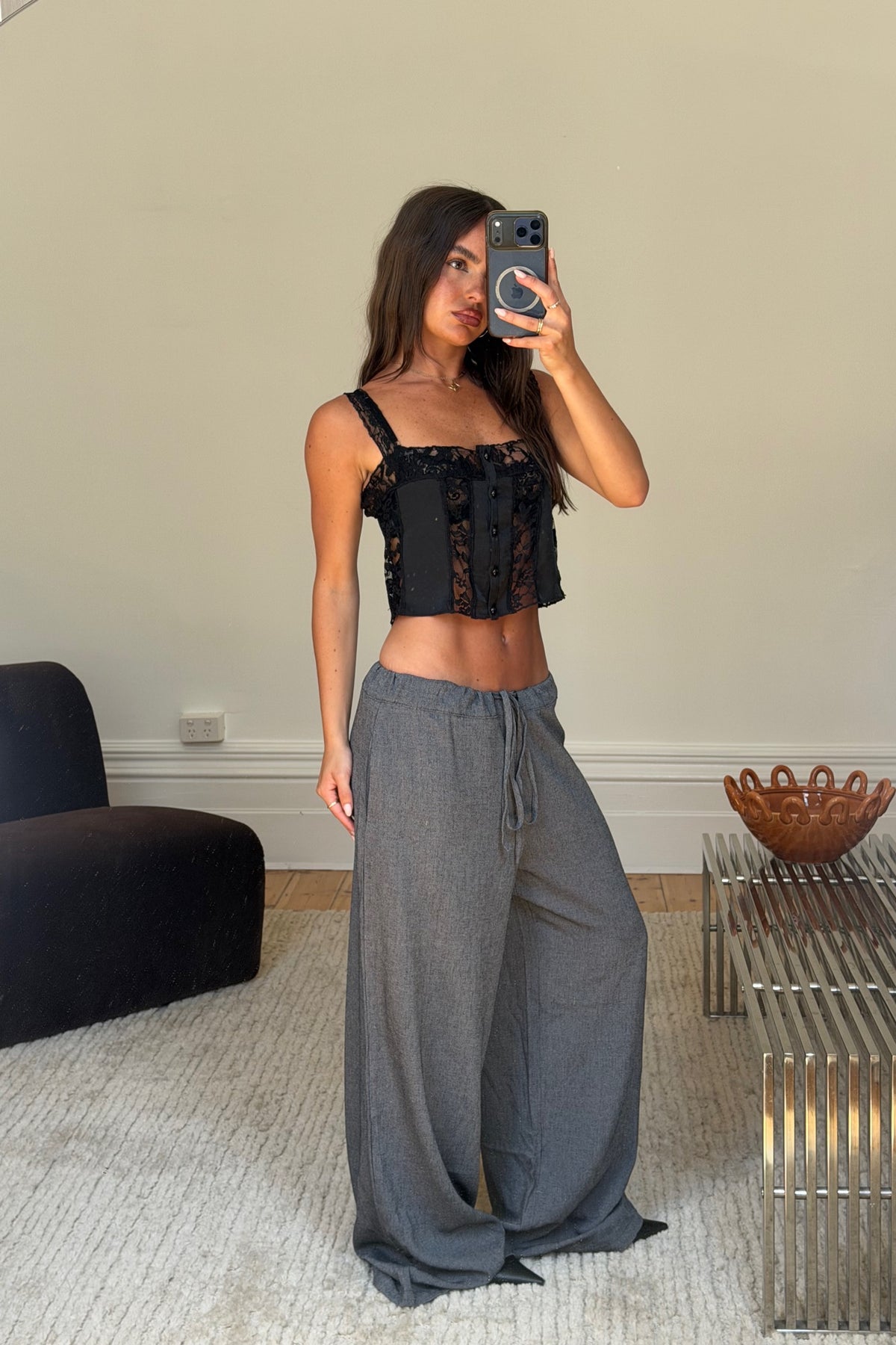 Ella Pant Charcoal