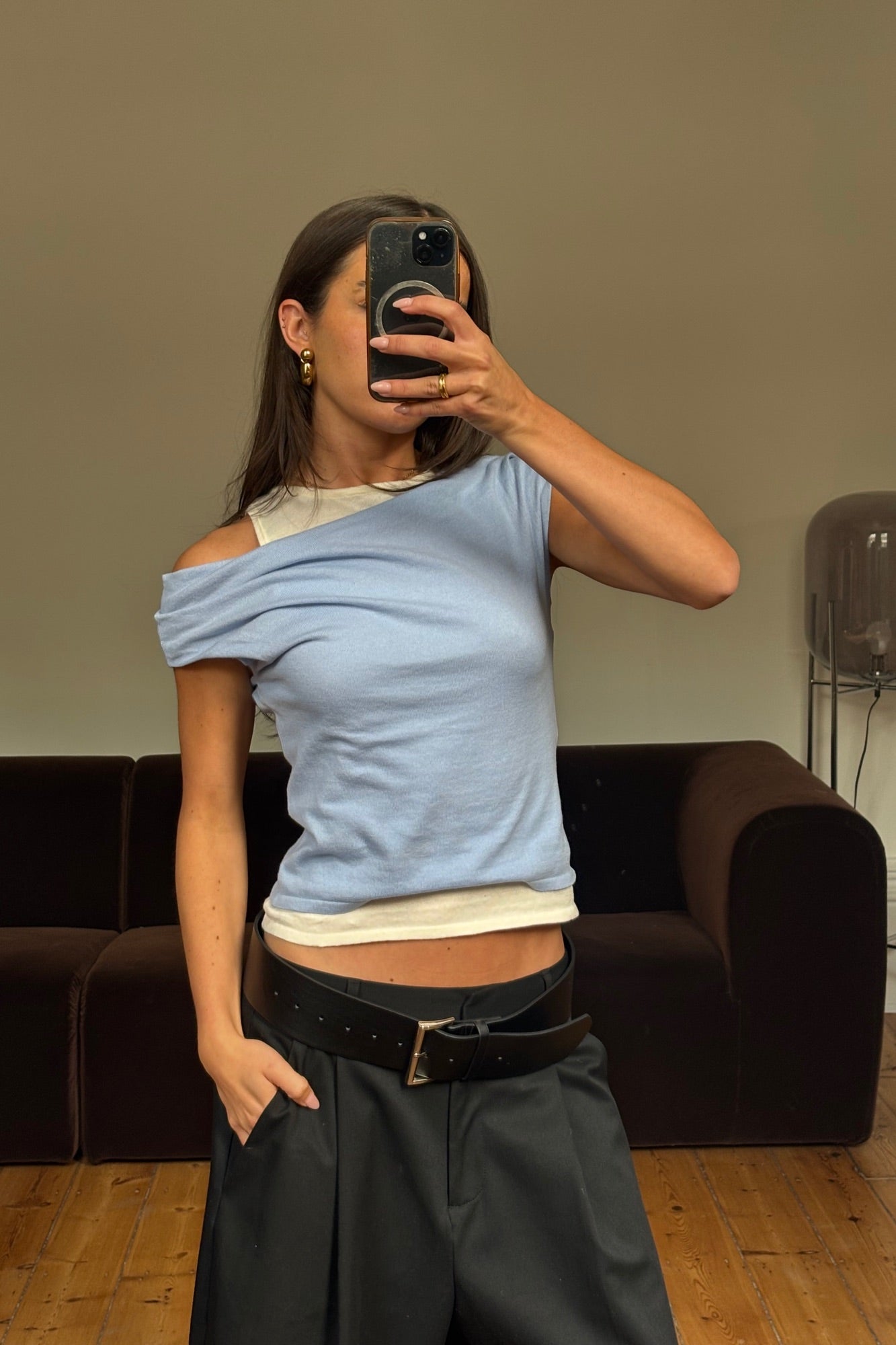 Nylah Knit Top Sky