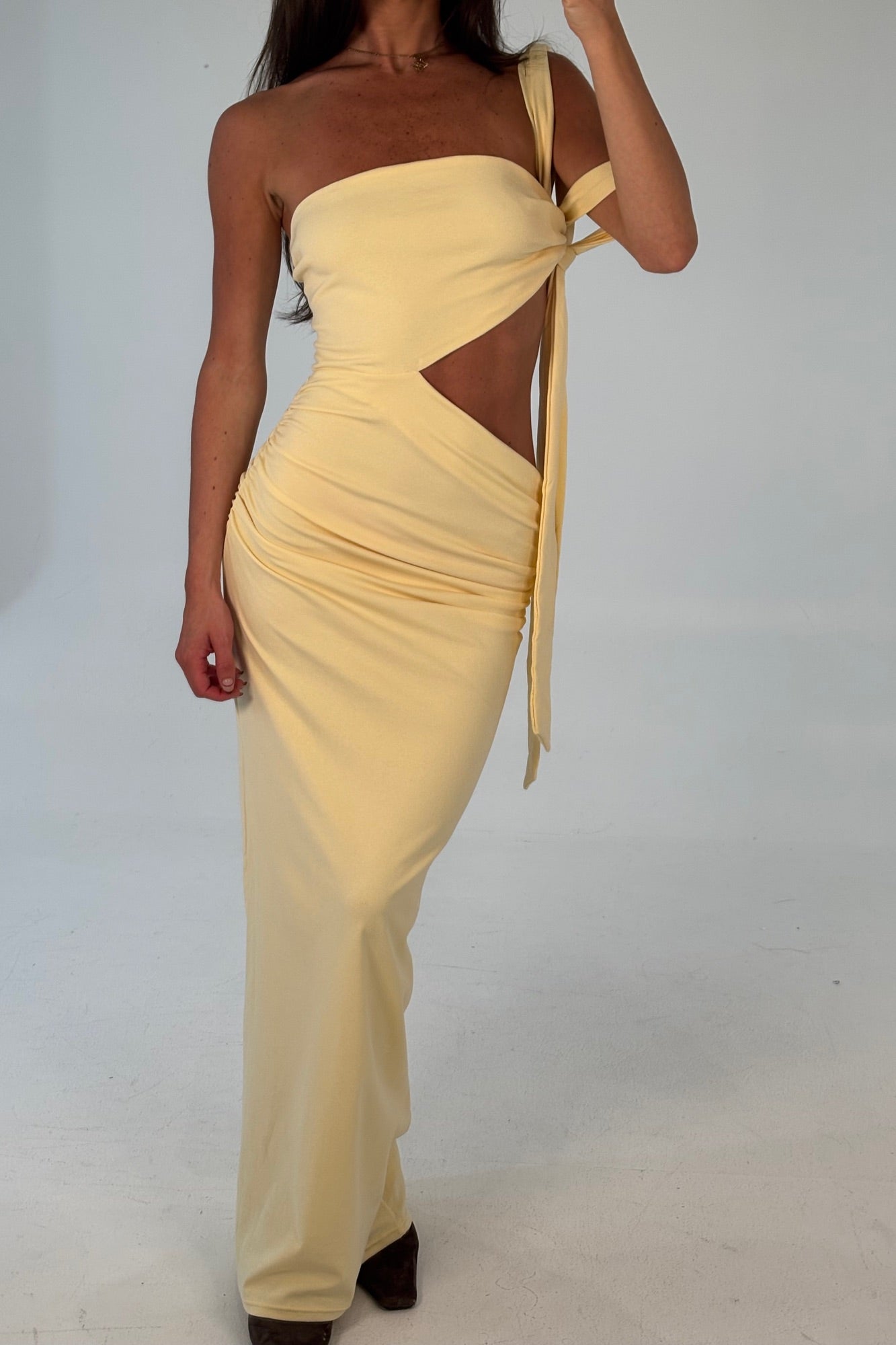 Selena Maxi Dress Lemon