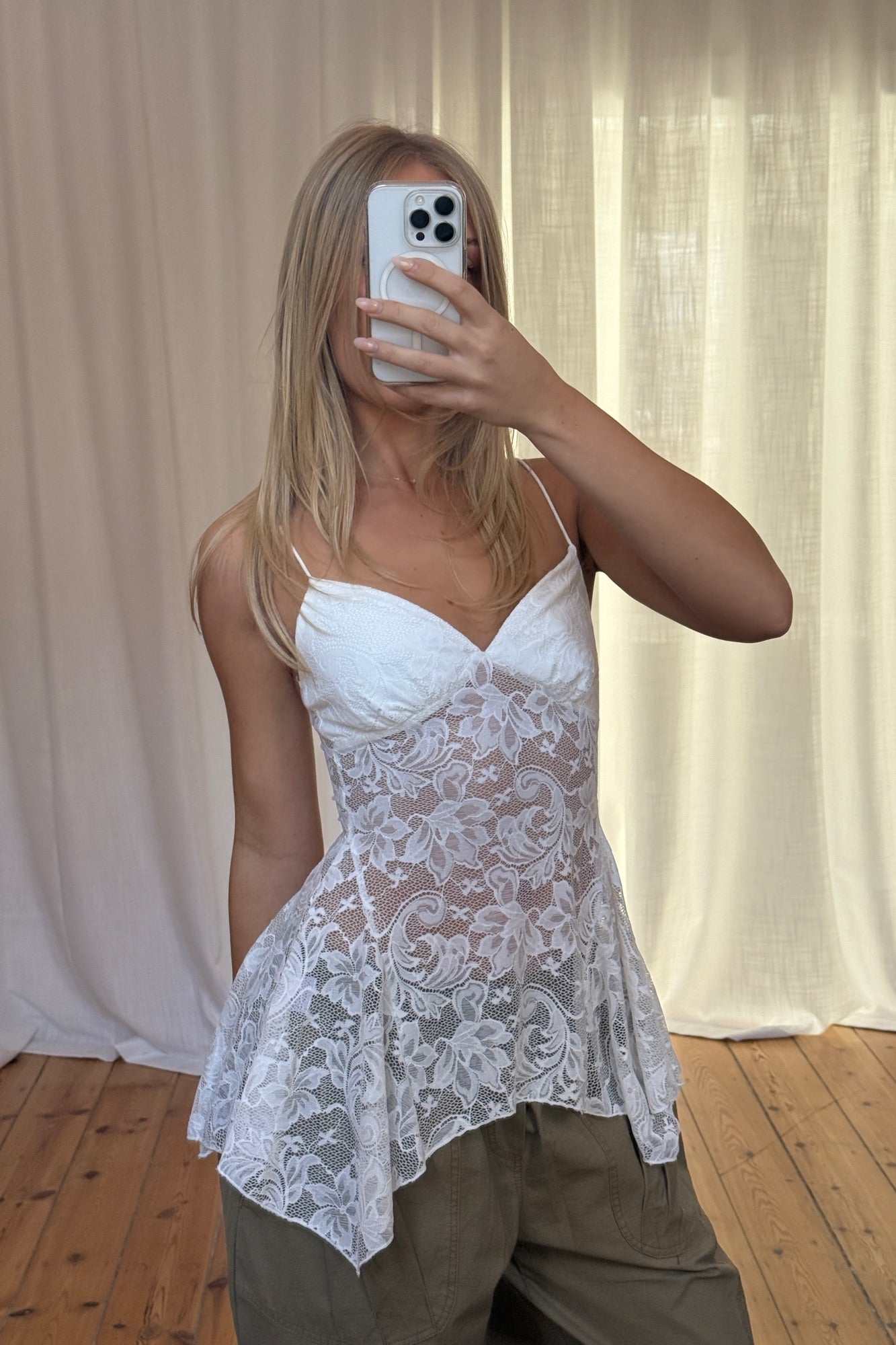 Taliah Lace Top White