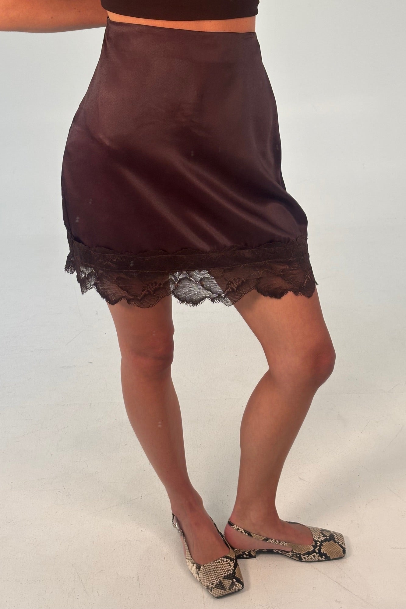Camille Mini Skirt Chocolate