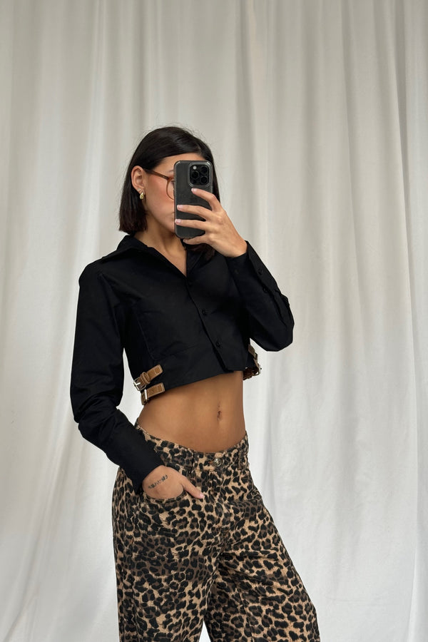 Kelsey Crop Black - FINAL SALE