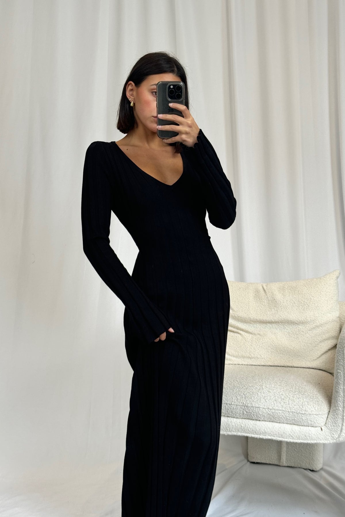 Adaleigh Midi Dress Black