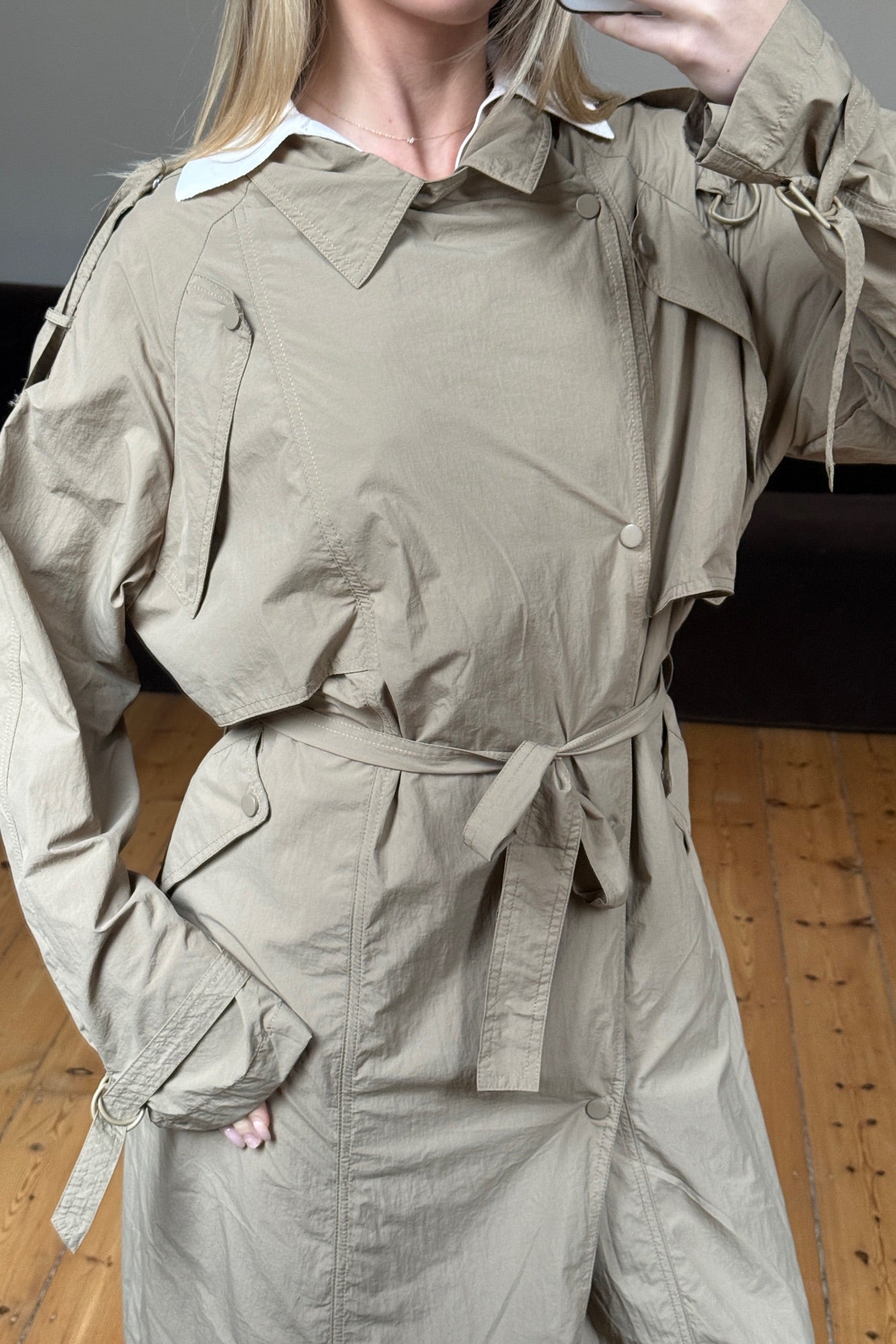 Manhattan Trench Olive
